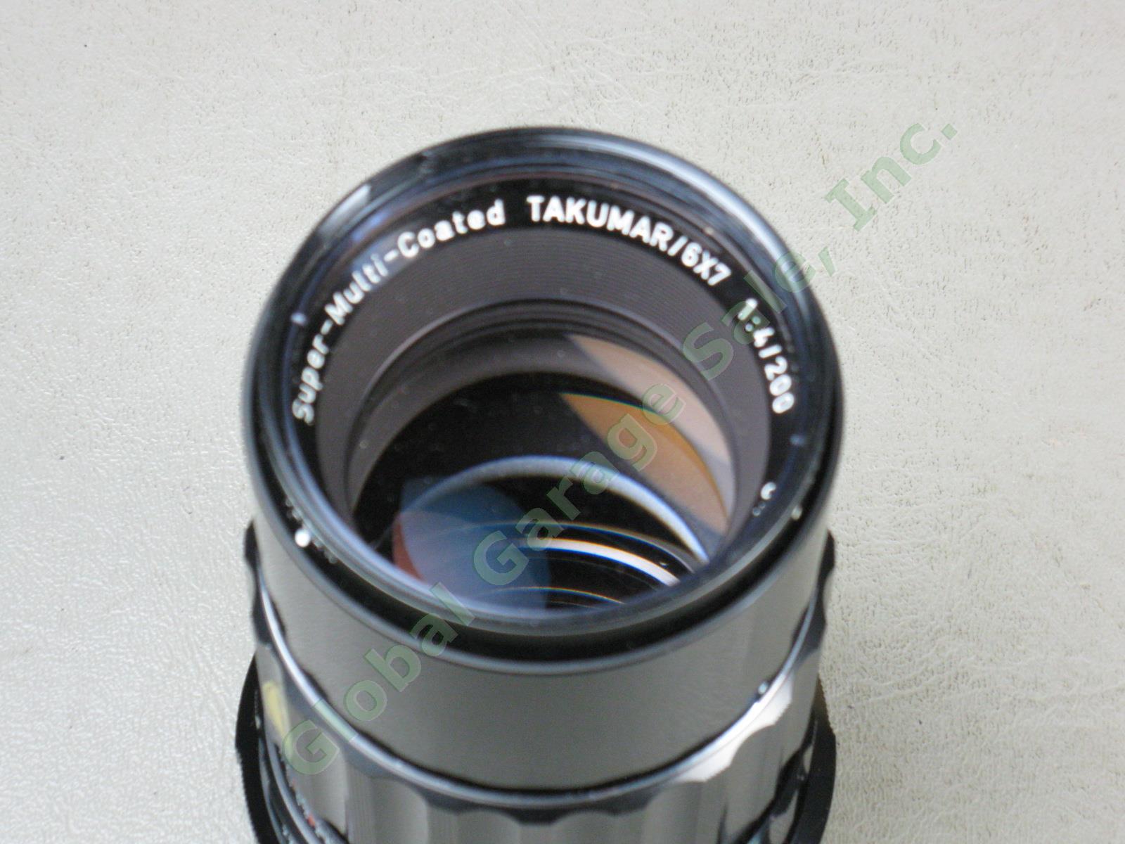 Asahi Pentax 6x7 Medium Format Camera + Takumar 200mm 1:4 f/4 Lens Domke Bag NR 15