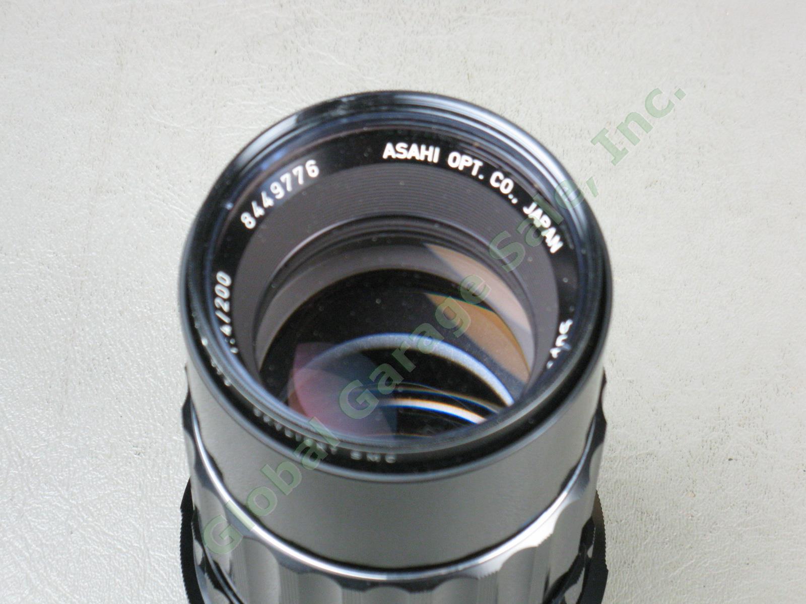 Asahi Pentax 6x7 Medium Format Camera + Takumar 200mm 1:4 f/4 Lens Domke Bag NR 16