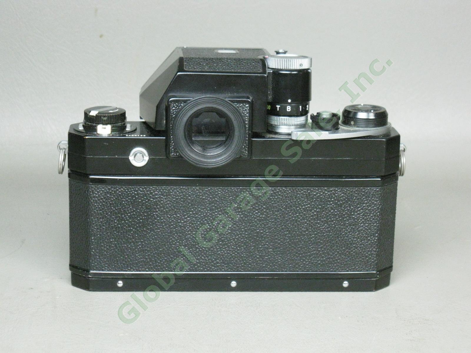 Nikon F 35mm Camera FTn Finder + Nikkor 43-86mm f/3.5 + H 50mm Auto 1:2 Lens Lot 3