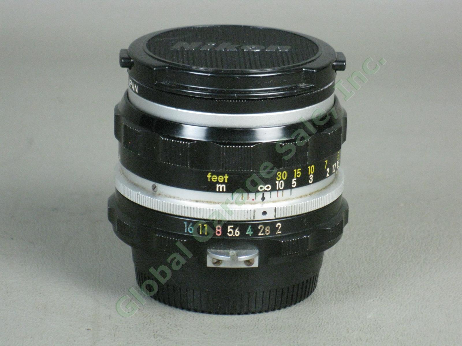Nikon F 35mm Camera FTn Finder + Nikkor 43-86mm f/3.5 + H 50mm Auto 1:2 Lens Lot 11