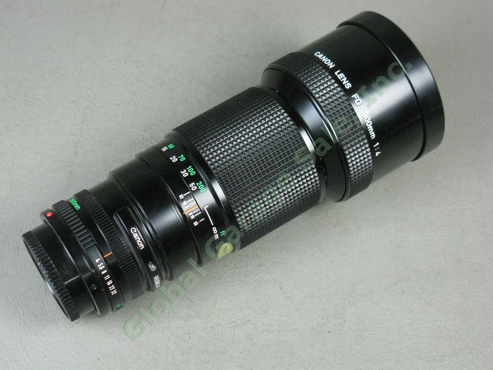 Canon FD 300mm 1:4 f/4 Telephoto Camera Lens 21907 Exc Condition No Reserve!