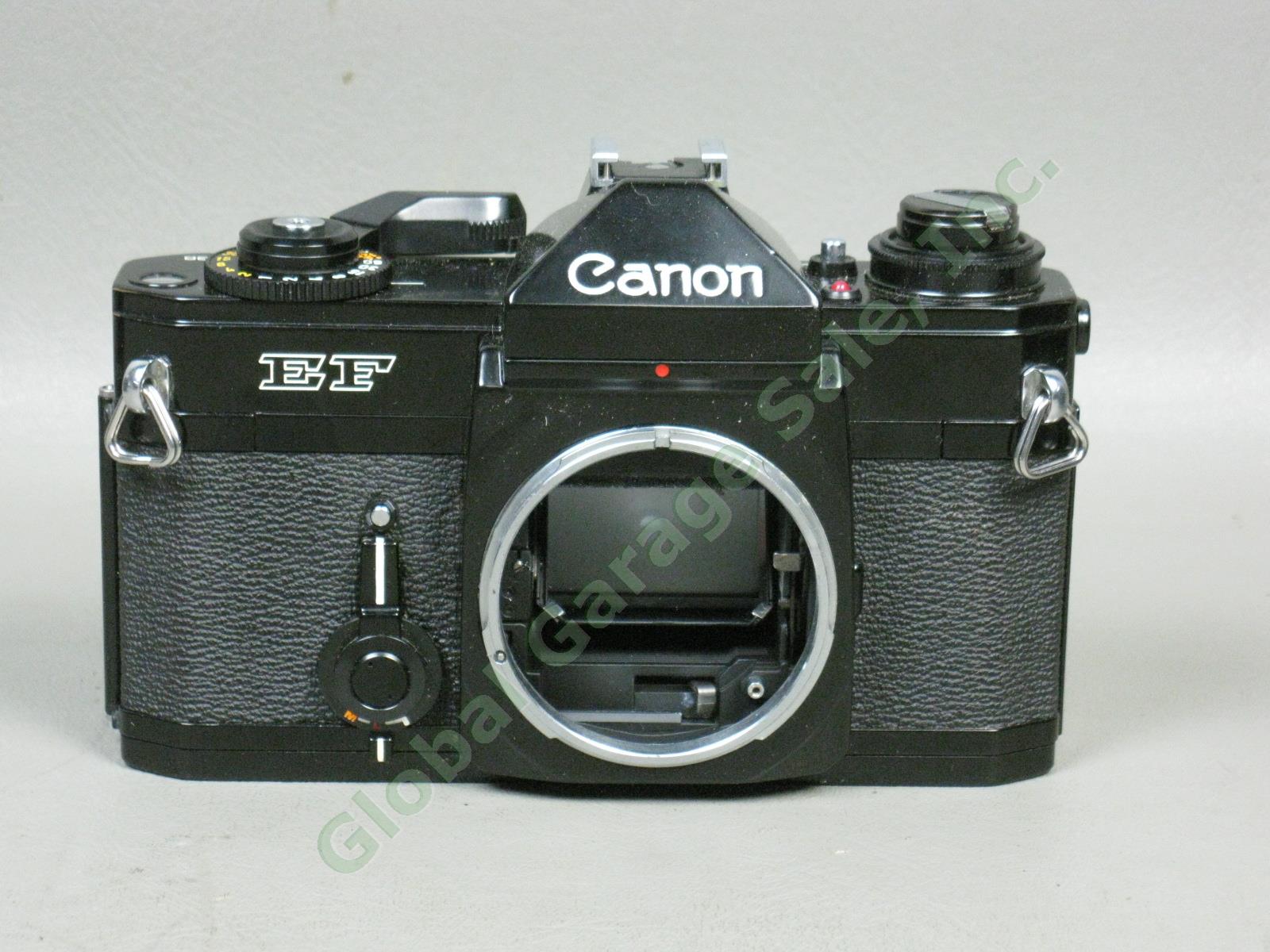 Canon EF 35mm SLR Camera + FD 50mm 1:1.8 + 135mm 1:2.5 SC Telephoto Lens Lot NR! 7