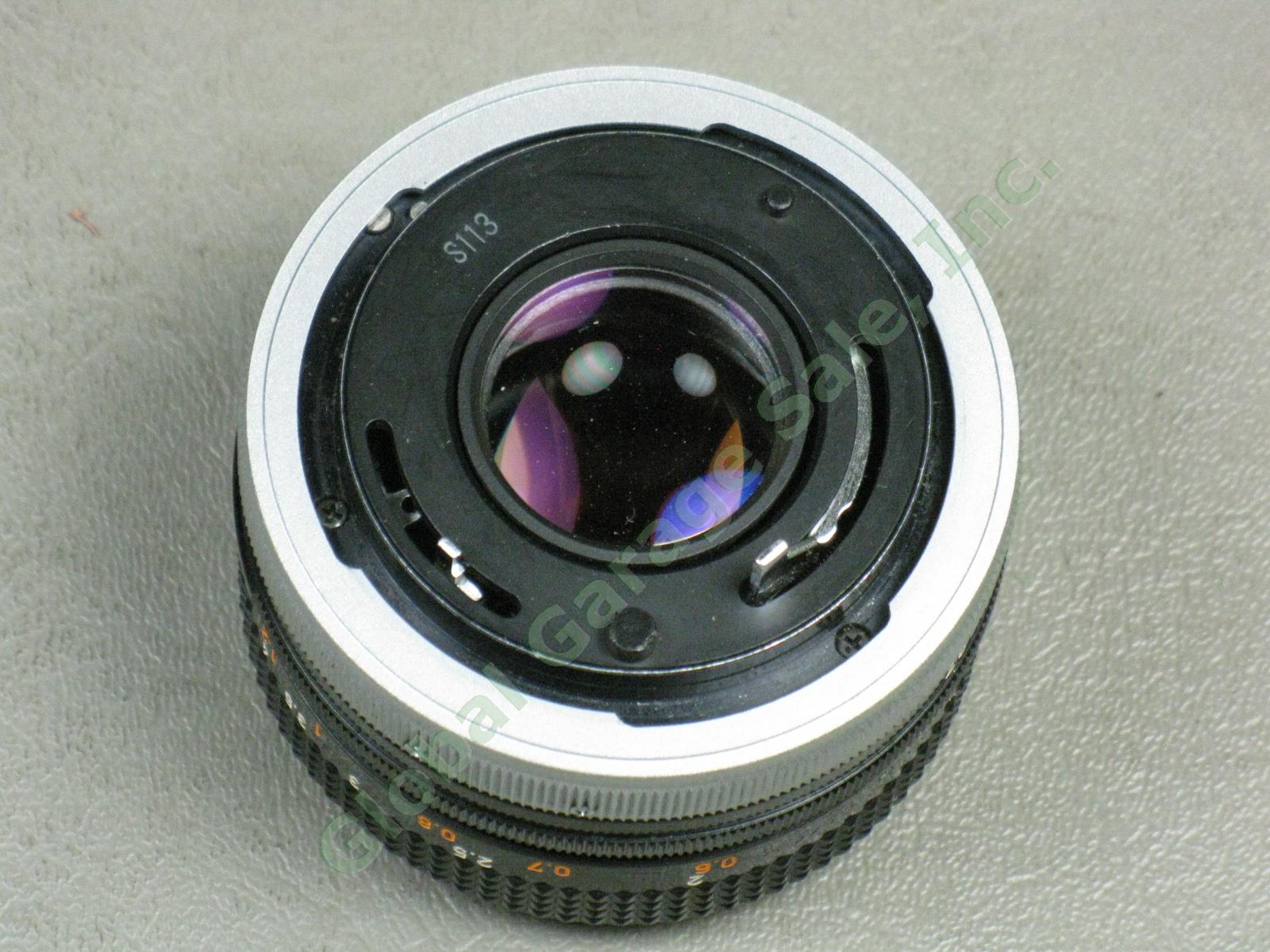 Canon EF 35mm SLR Camera + FD 50mm 1:1.8 + 135mm 1:2.5 SC Telephoto Lens Lot NR! 10