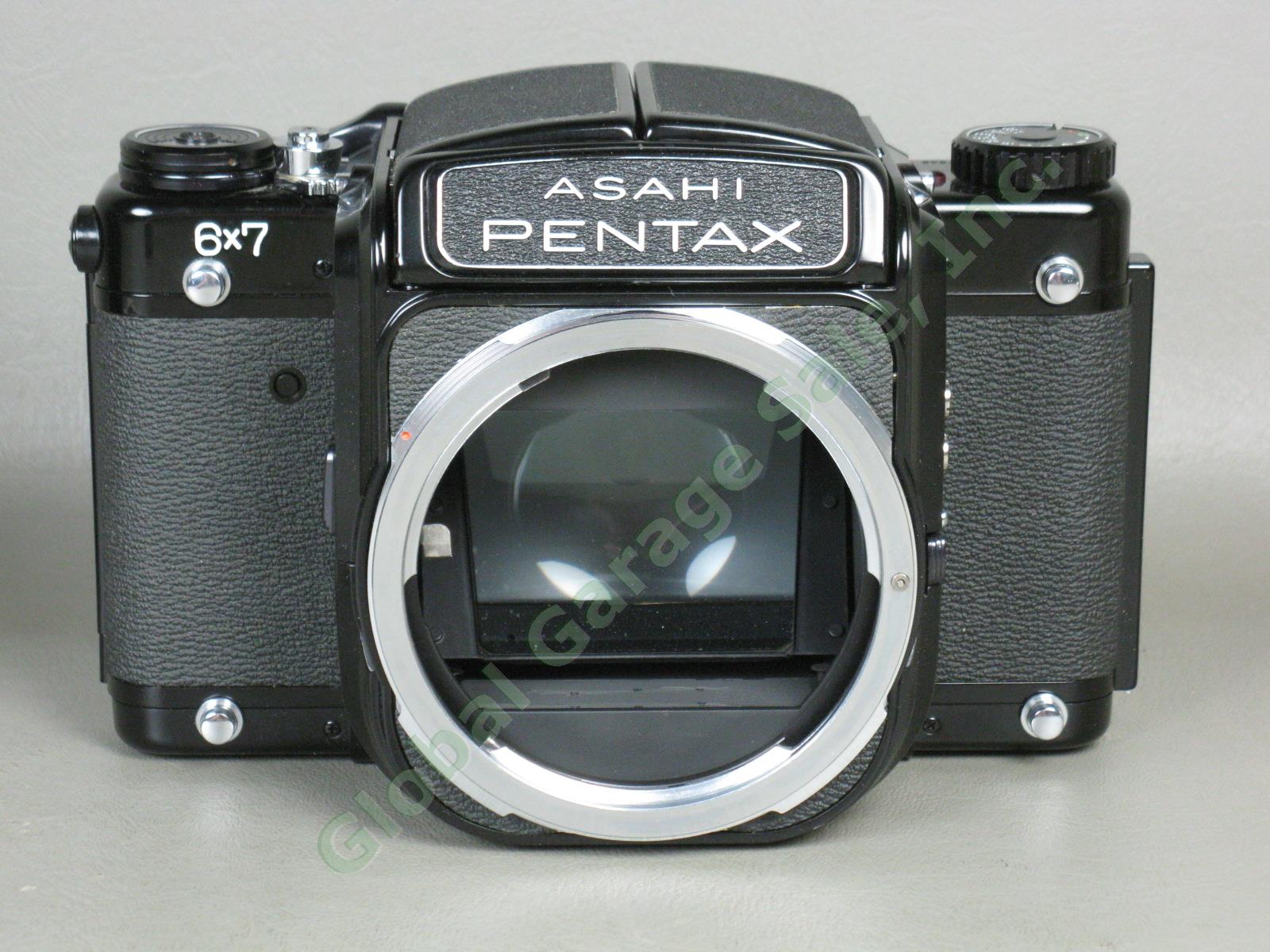 Asahi Pentax 6x7 Medium Format Camera Waist Level Finder Takumar 150mm 2.8 Lens 12