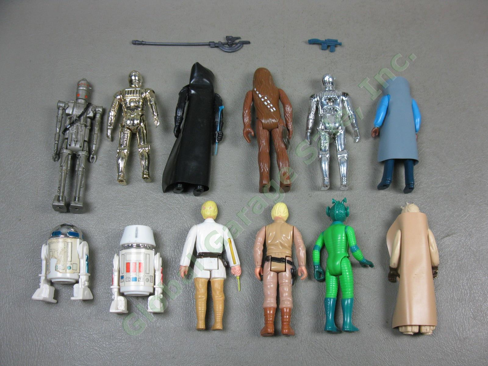 25 Vtg Star Wars Action Figure Lot +Case 1977-1980 Darth Luke Obi-Wan GMFGI LFL+ 4