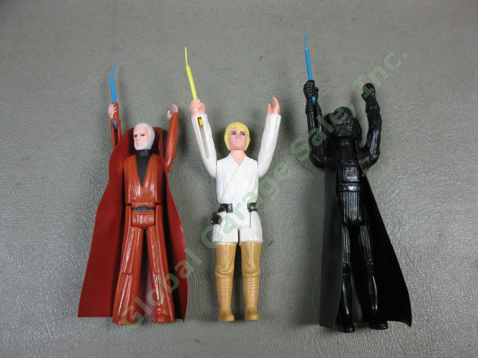 25 Vtg Star Wars Action Figure Lot +Case 1977-1980 Darth Luke Obi-Wan GMFGI LFL+ 5
