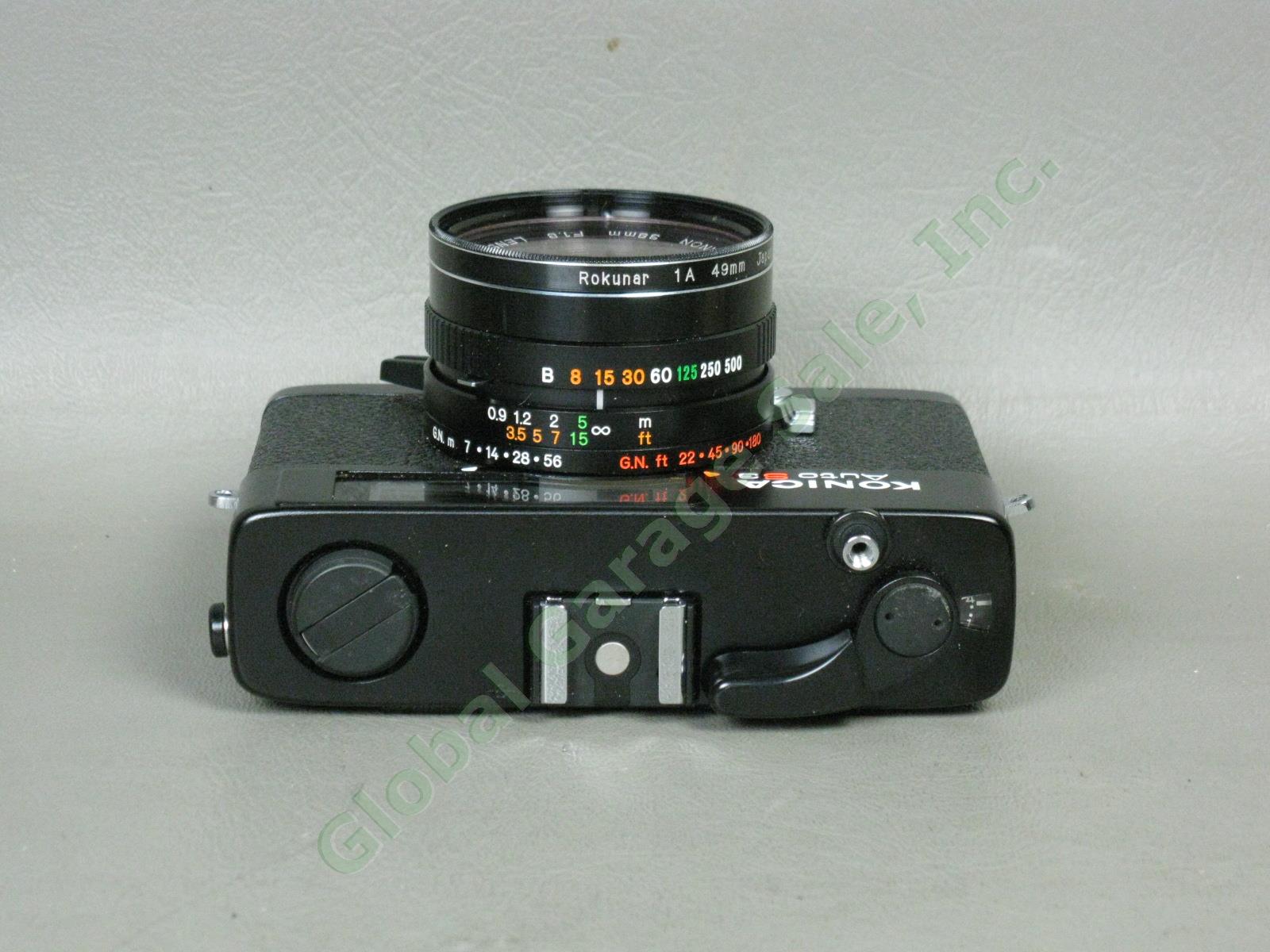 Konica Auto S3 Rangefinder 35mm Camera Hexanon 38mm f/1.8 Lens + X-20 Flash NR! 5