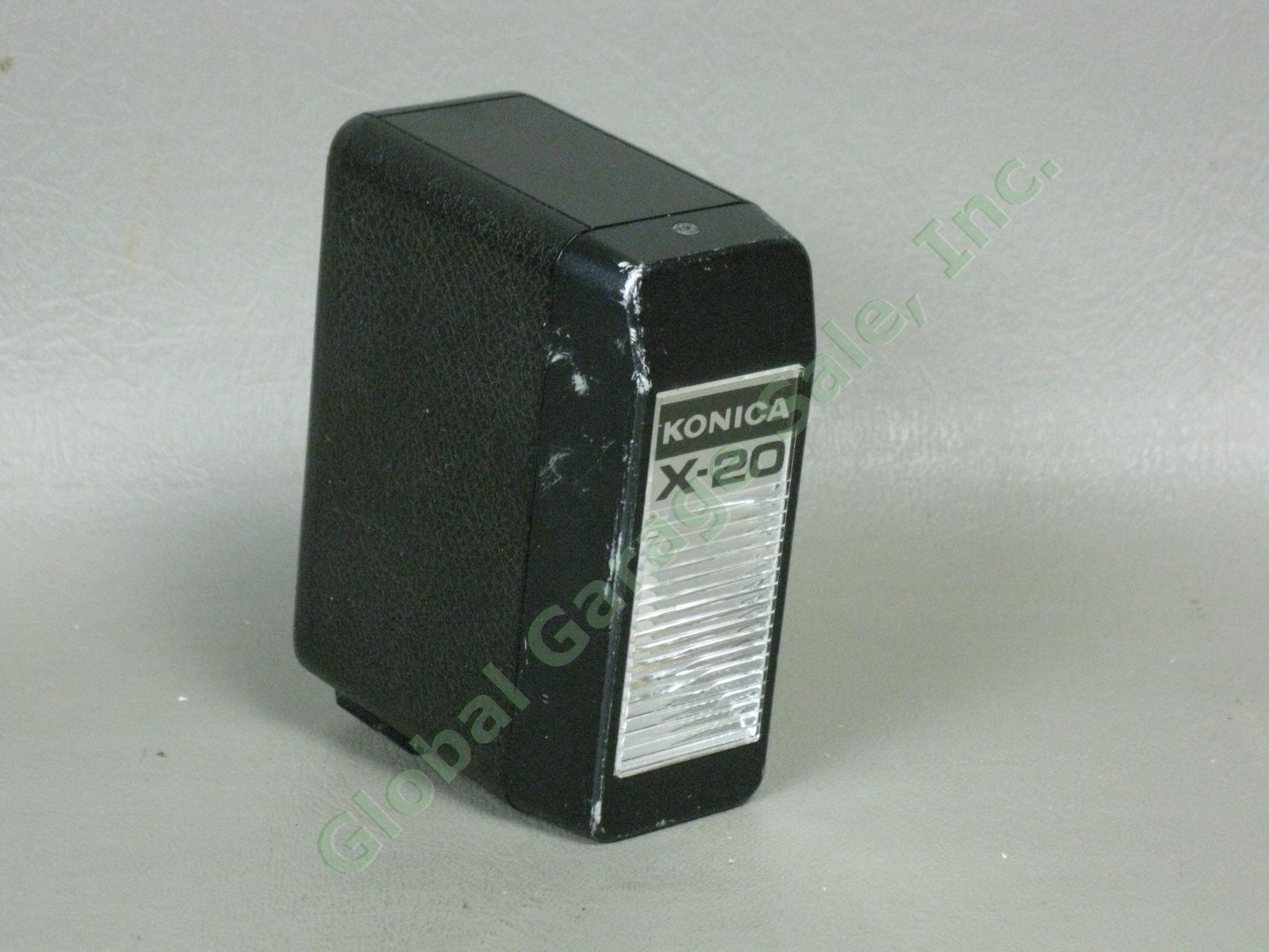 Konica Auto S3 Rangefinder 35mm Camera Hexanon 38mm f/1.8 Lens + X-20 Flash NR! 10