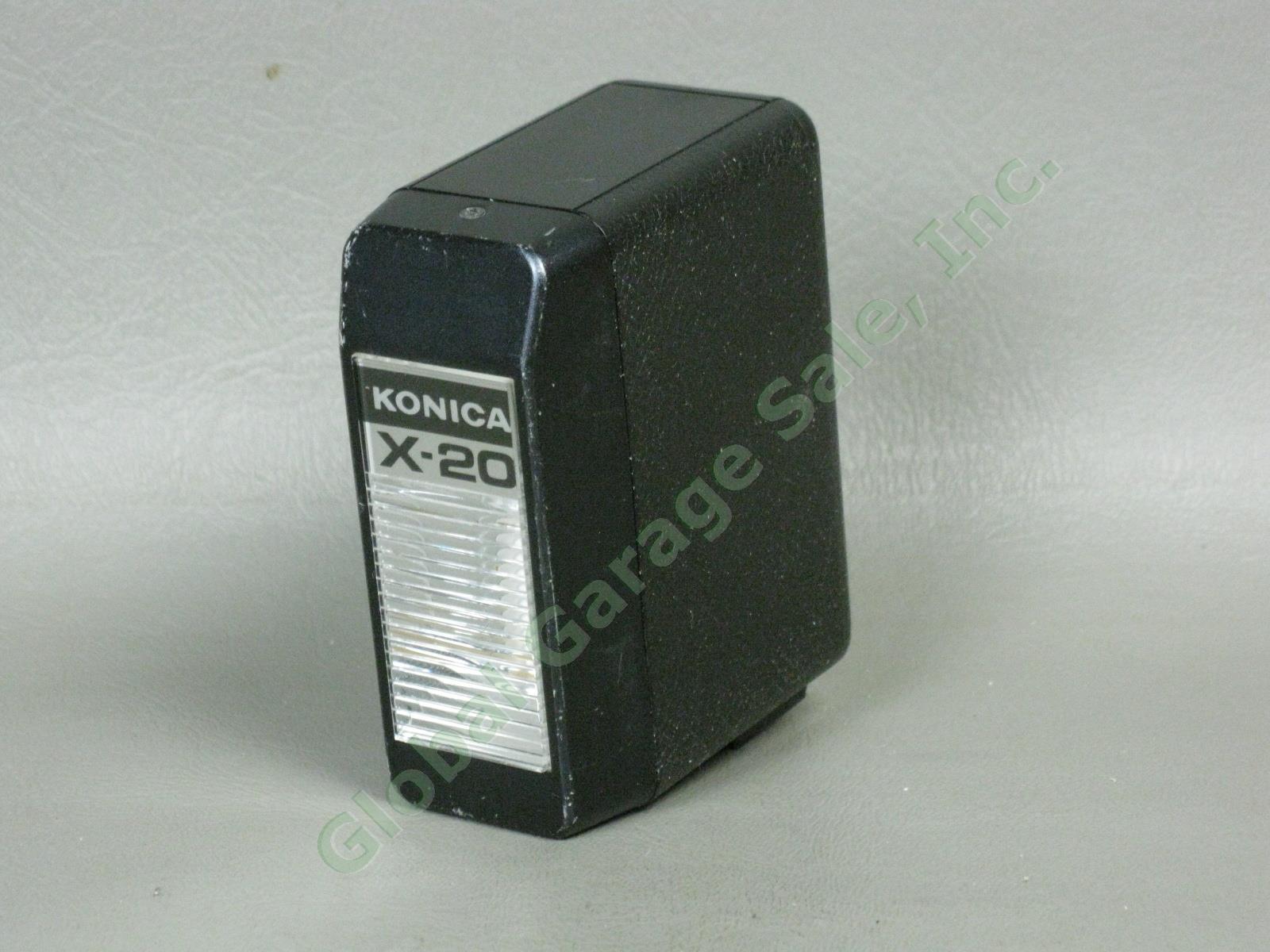 Konica Auto S3 Rangefinder 35mm Camera Hexanon 38mm f/1.8 Lens + X-20 Flash NR! 11