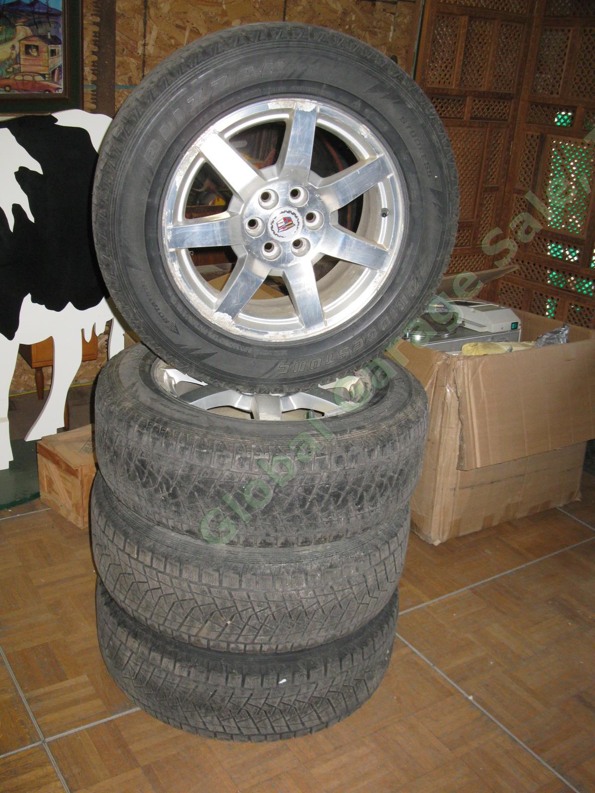 4 17"x 7.5" Rims Wheels + Bridgestone Blizzak 235/65/R17 Snow Tires Cadillac SRX