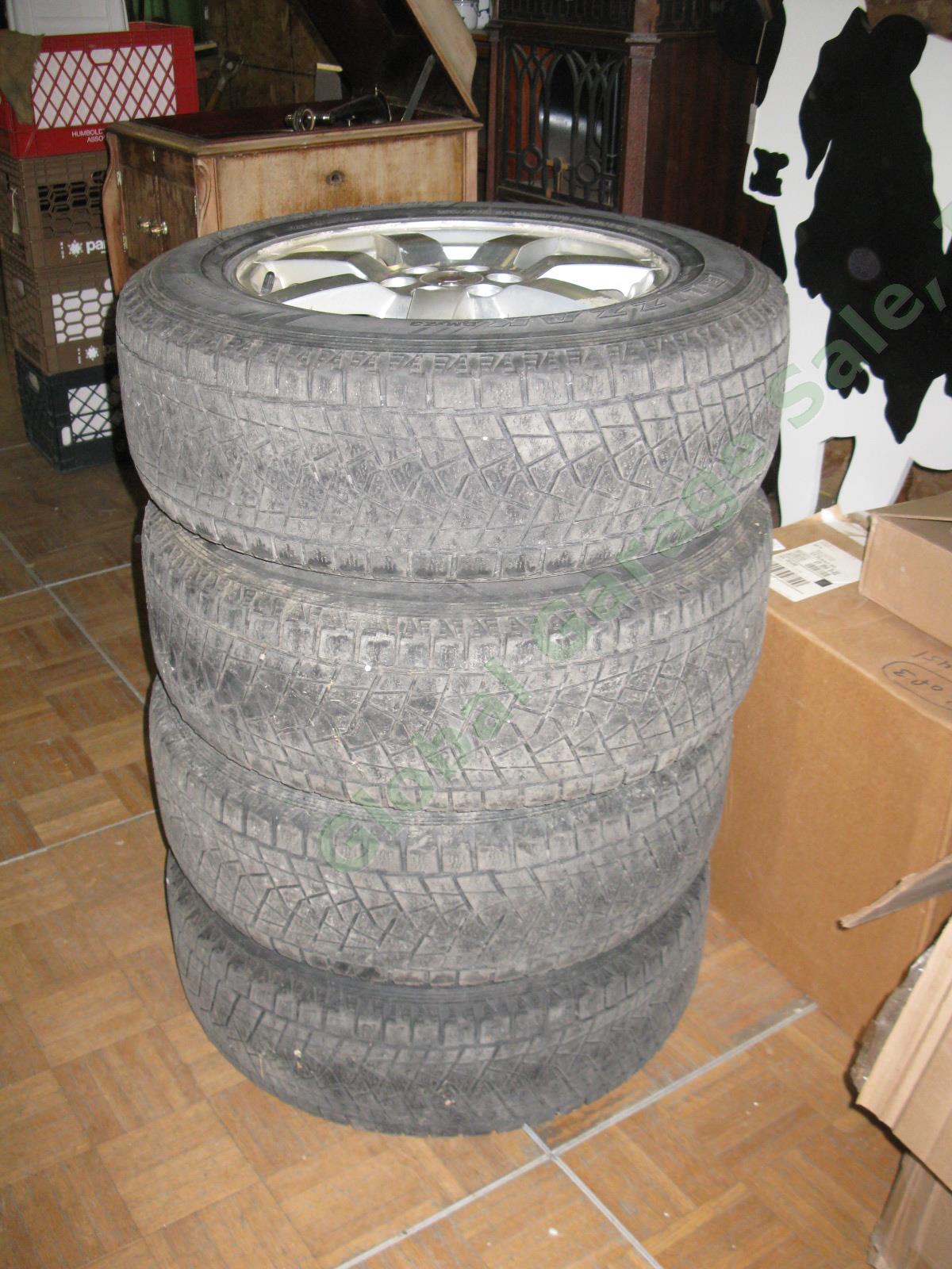 4 17"x 7.5" Rims Wheels + Bridgestone Blizzak 235/65/R17 Snow Tires Cadillac SRX 2