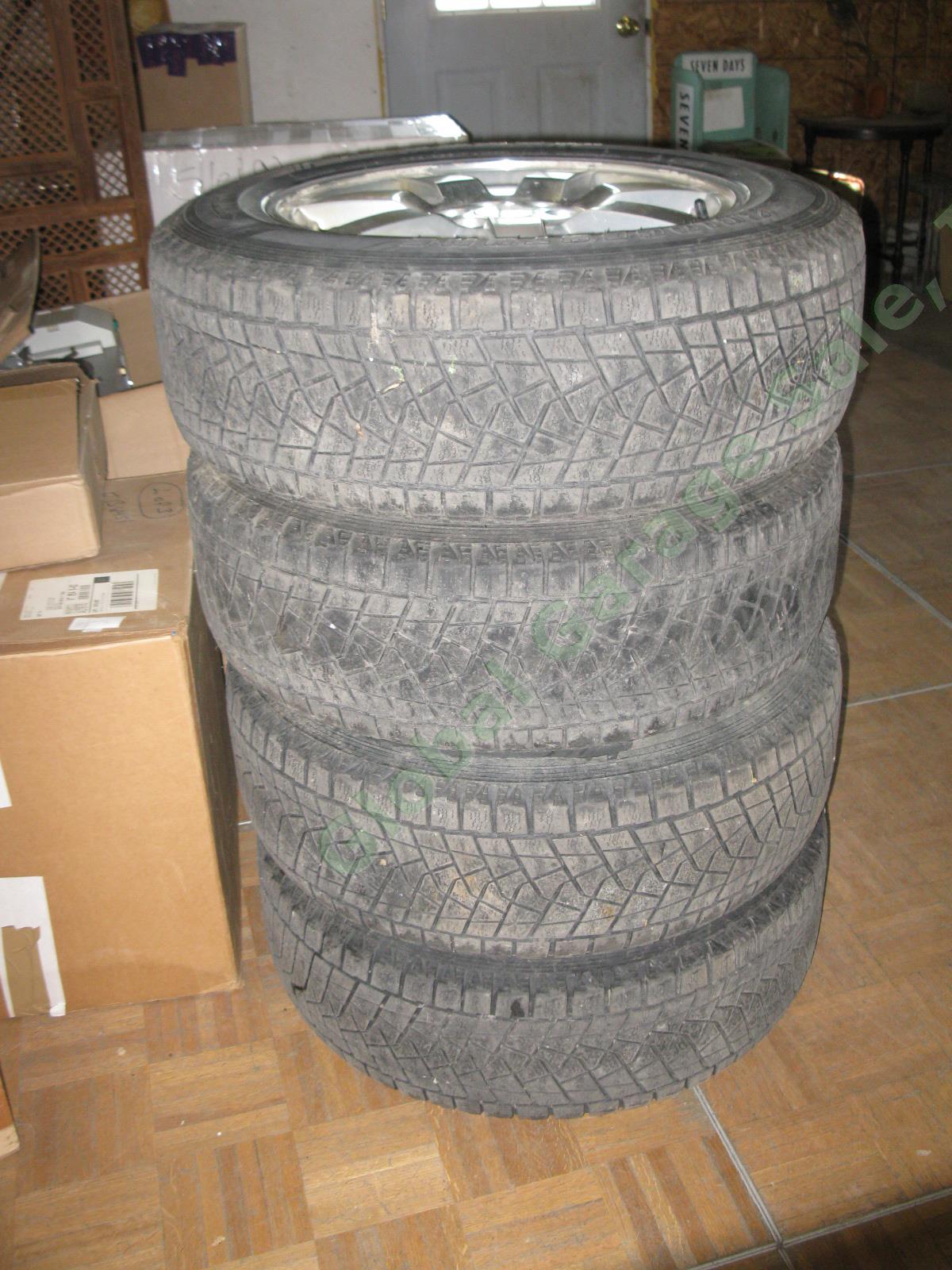 4 17"x 7.5" Rims Wheels + Bridgestone Blizzak 235/65/R17 Snow Tires Cadillac SRX 3