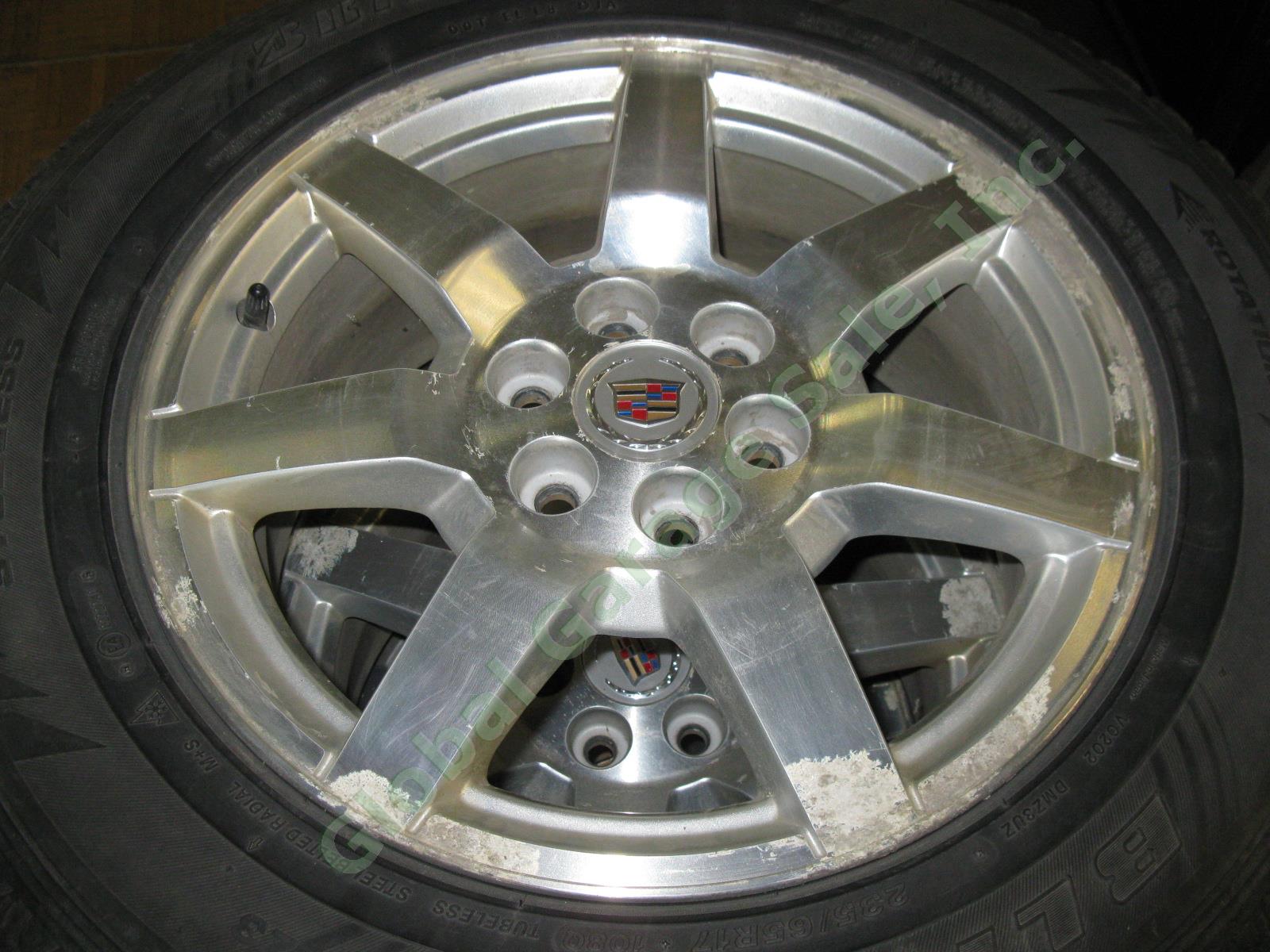 4 17"x 7.5" Rims Wheels + Bridgestone Blizzak 235/65/R17 Snow Tires Cadillac SRX 4