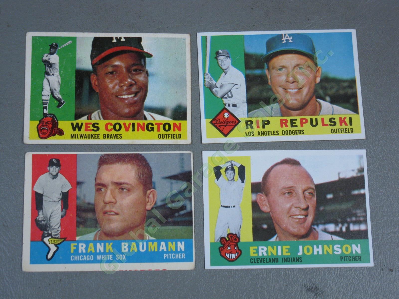 165 VtgTopps 1960 Baseball Card Collection Lot Rookies Teams Senators Braves NR! 4
