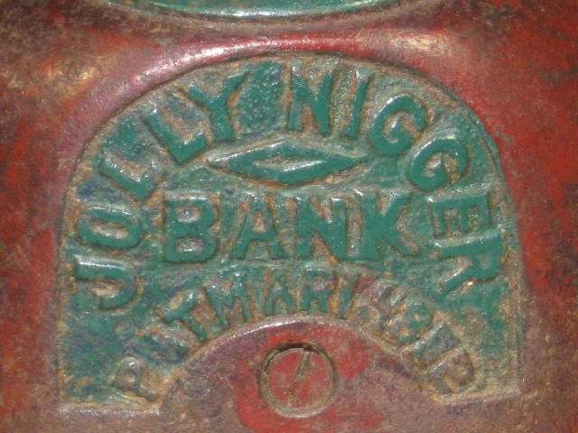 Antique Cast Iron Jolly Black Americana Mechanical Bank 4