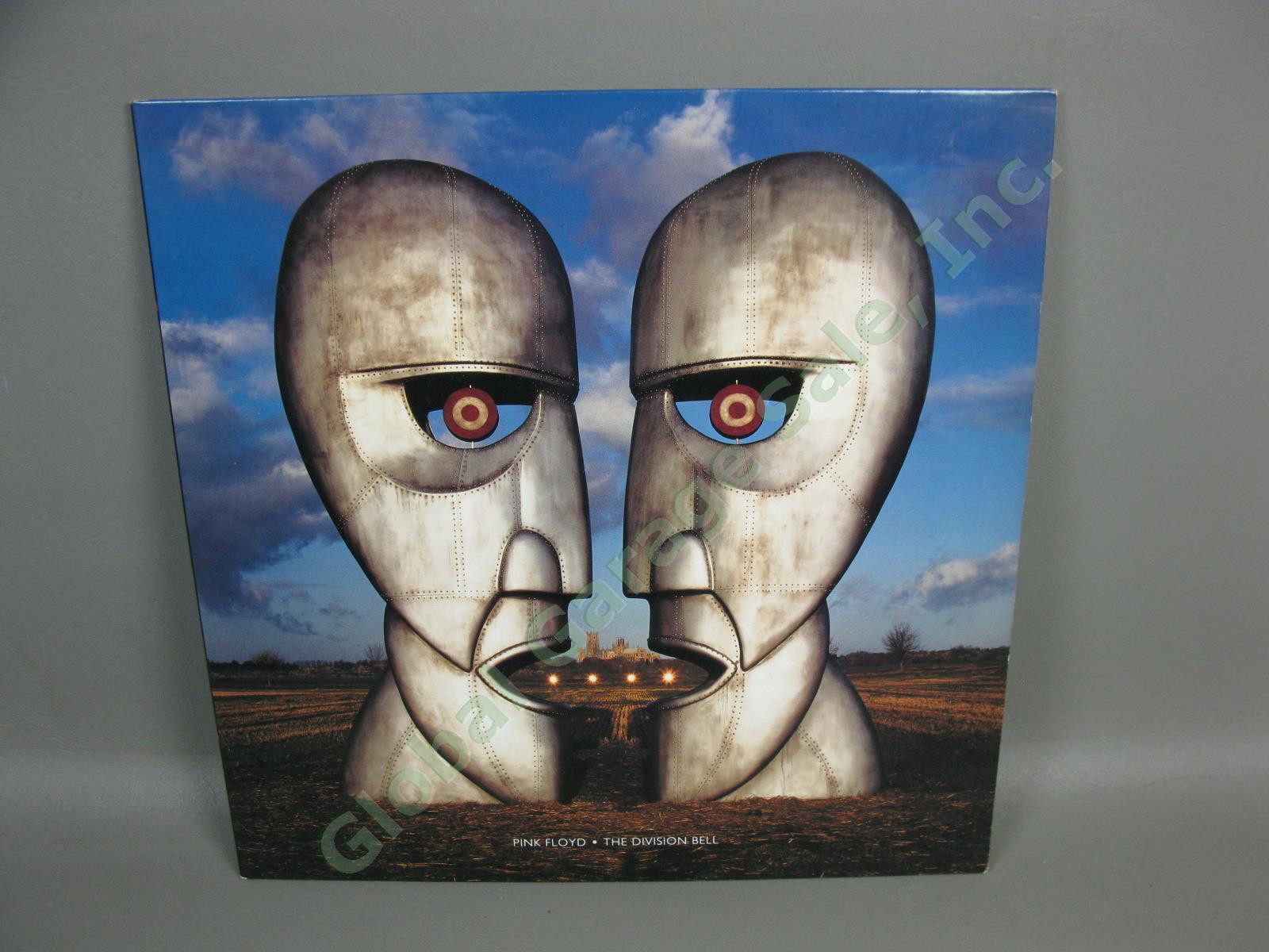 Rare 1994 Pink Floyd The Division Bell Clear Blue Vinyl LP Gatefold Columbia EXC