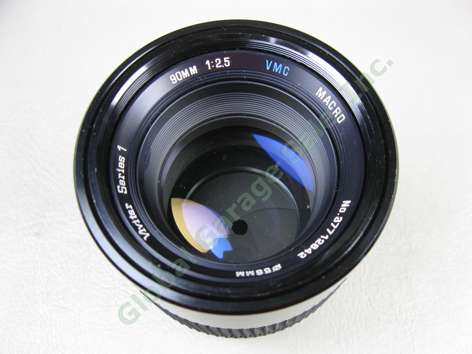 Vivitar Series 1 90mm 1:2.5 VMC Macro Camera Lens 37712642 +Front Cap Nikon Rear 1