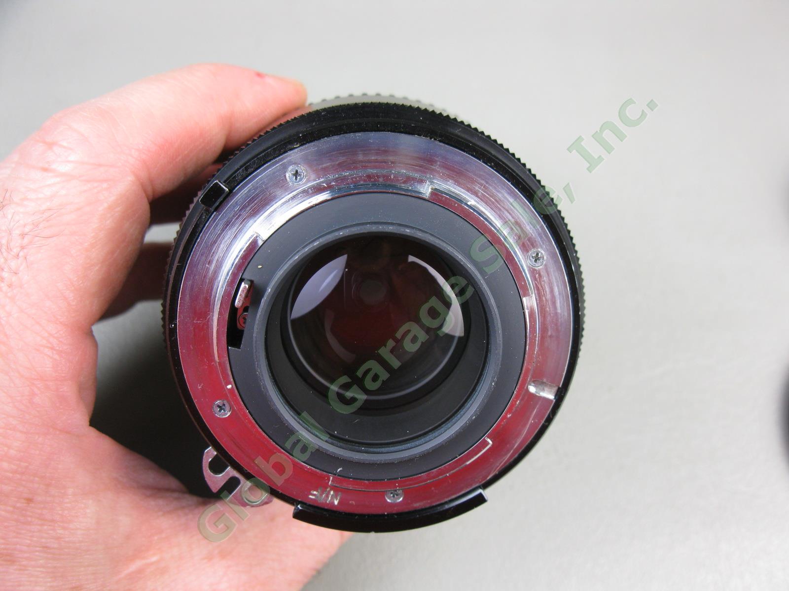 Vivitar Series 1 90mm 1:2.5 VMC Macro Camera Lens 37712642 +Front Cap Nikon Rear 2