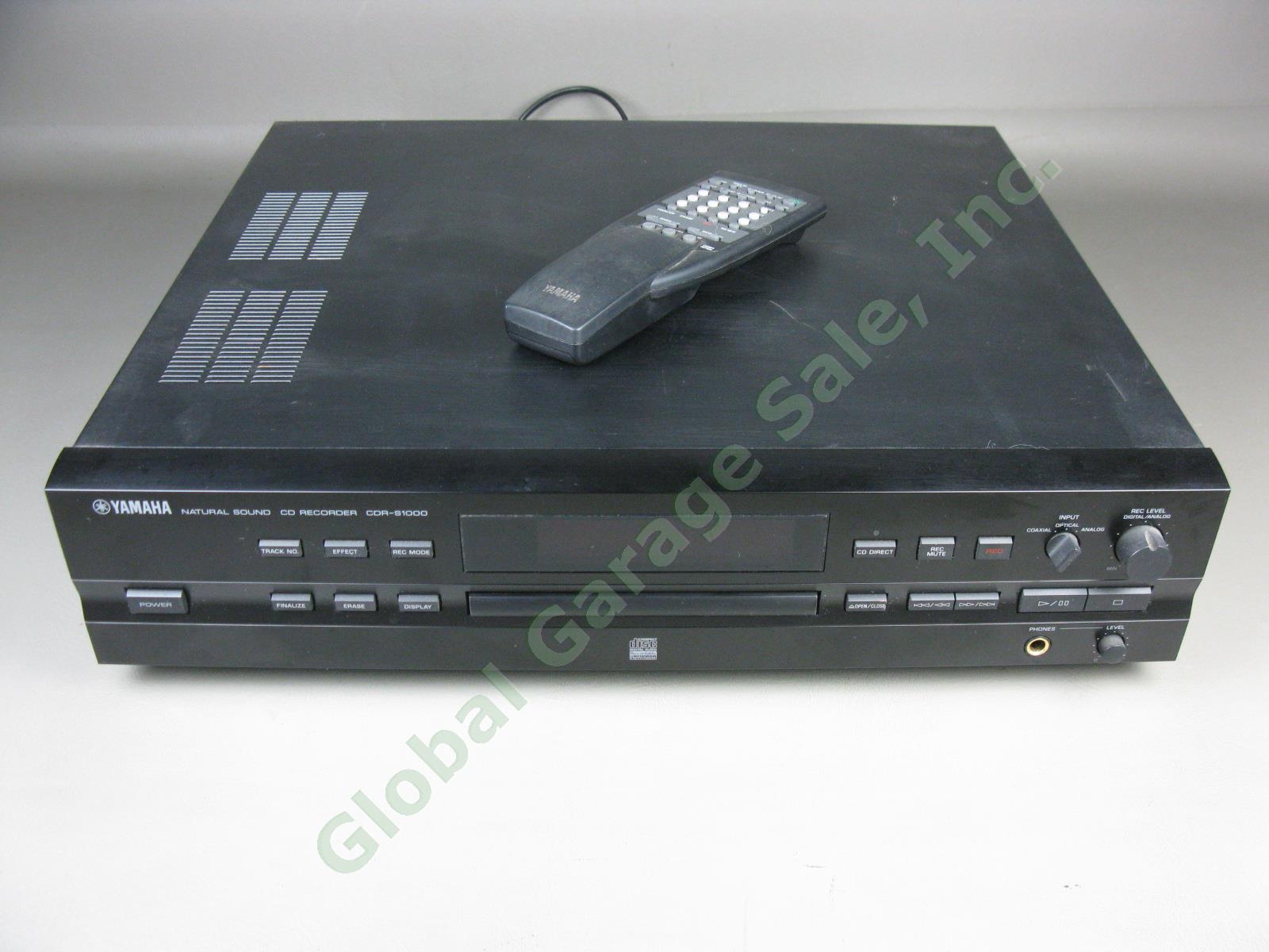 Yamaha CDR-S1000 CD Compact Disc Player Recorder Burner Deck WITH REMOTE Works!!