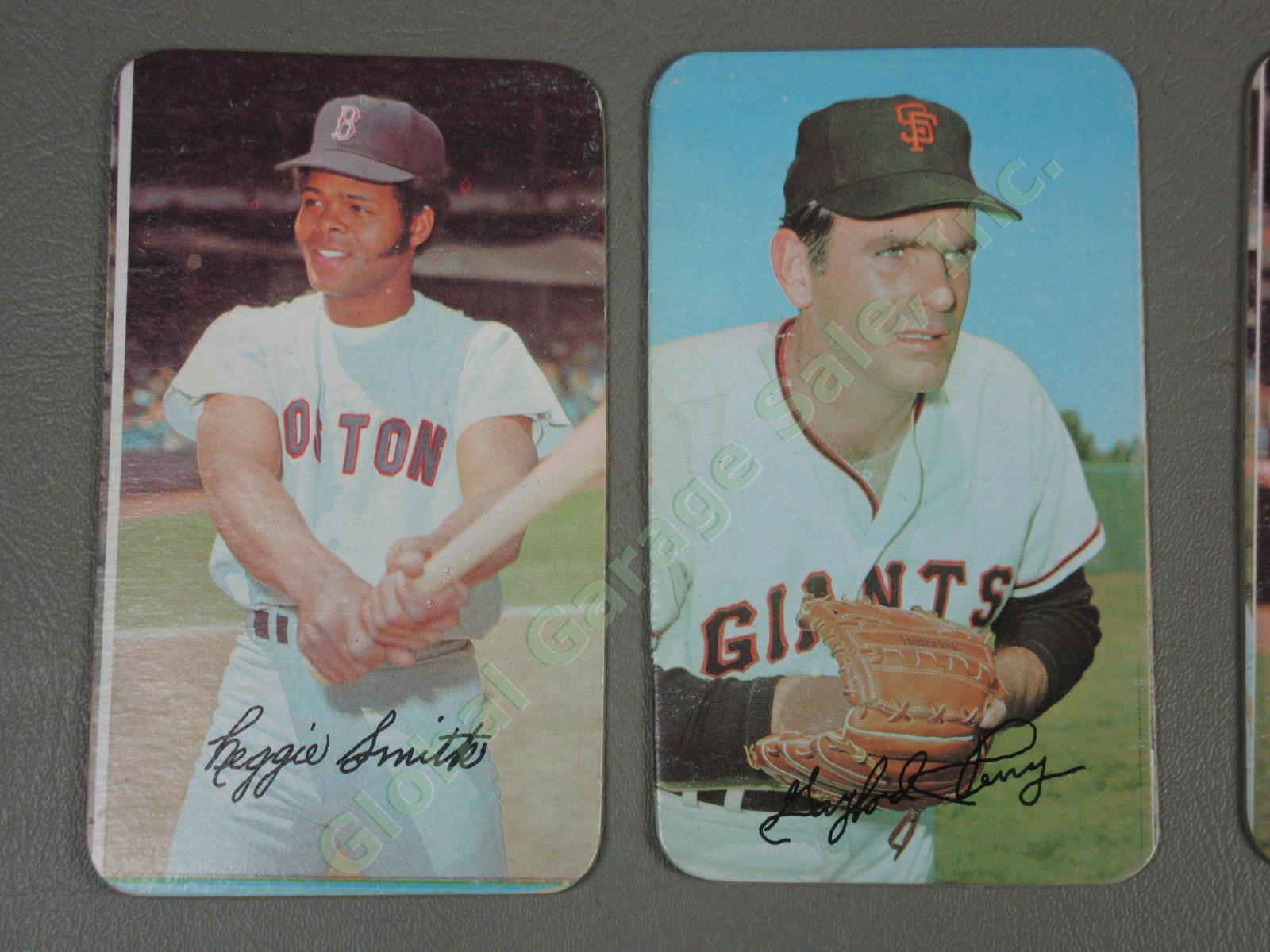 73 Vtg 1970 1971 Topps Super Large Baseball Cards Lot Willie Mays Hank Aaron Yaz 1