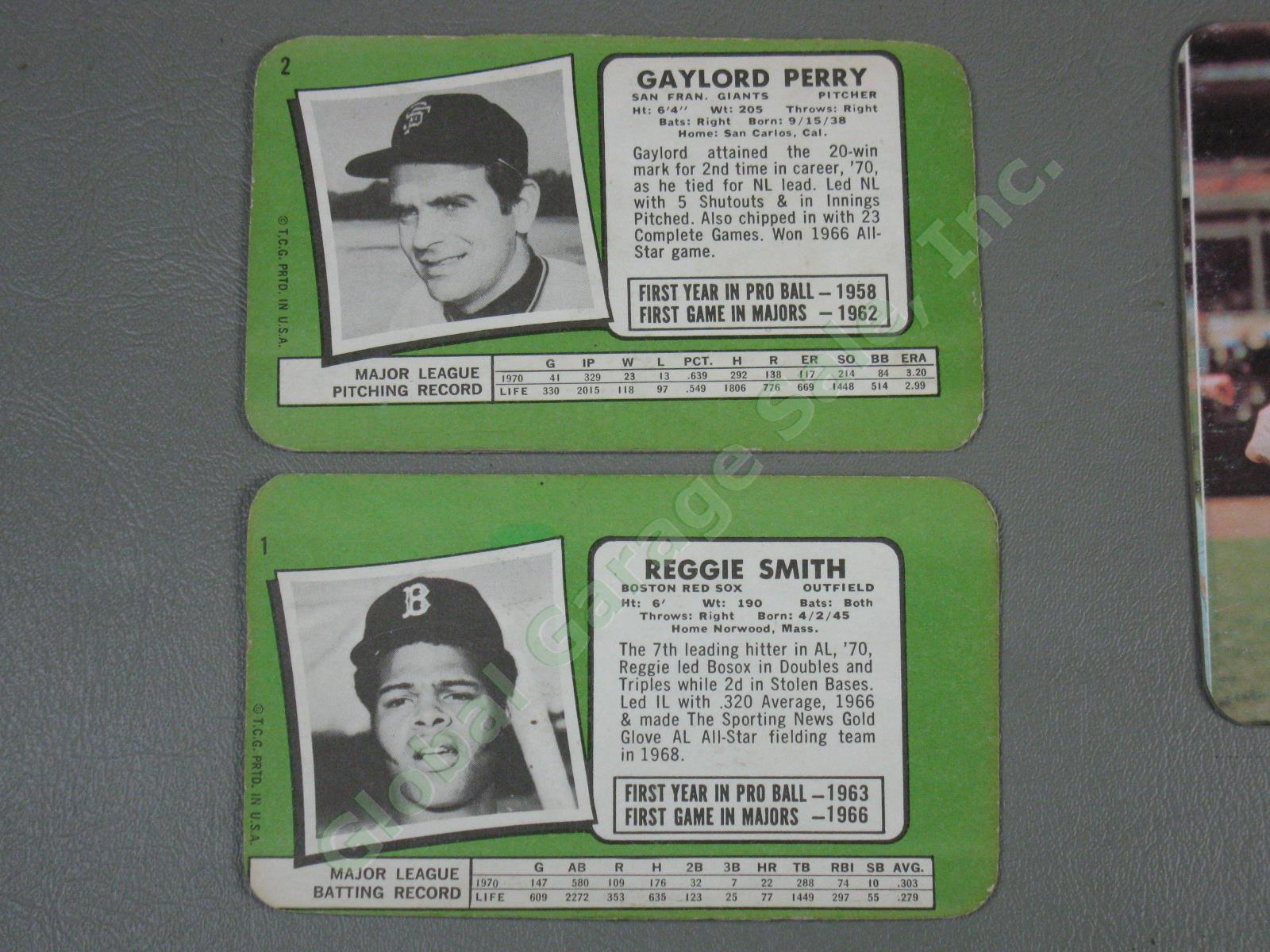 73 Vtg 1970 1971 Topps Super Large Baseball Cards Lot Willie Mays Hank Aaron Yaz 2