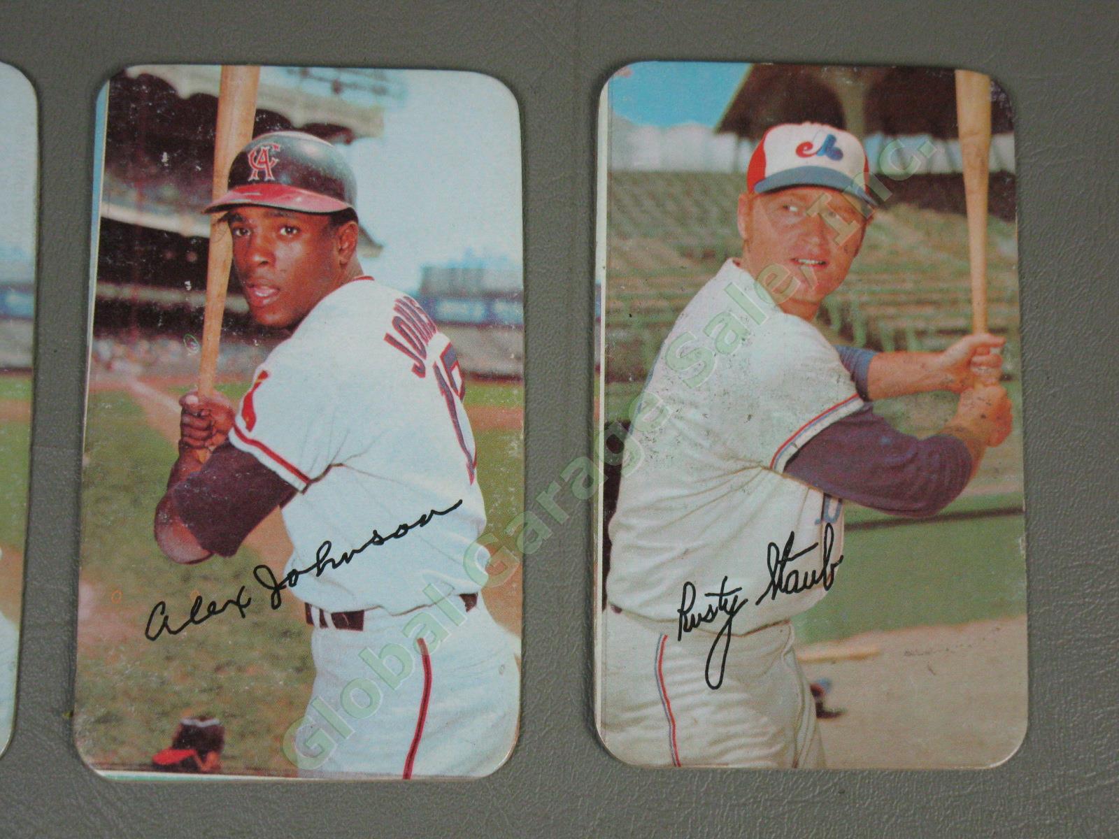 73 Vtg 1970 1971 Topps Super Large Baseball Cards Lot Willie Mays Hank Aaron Yaz 5