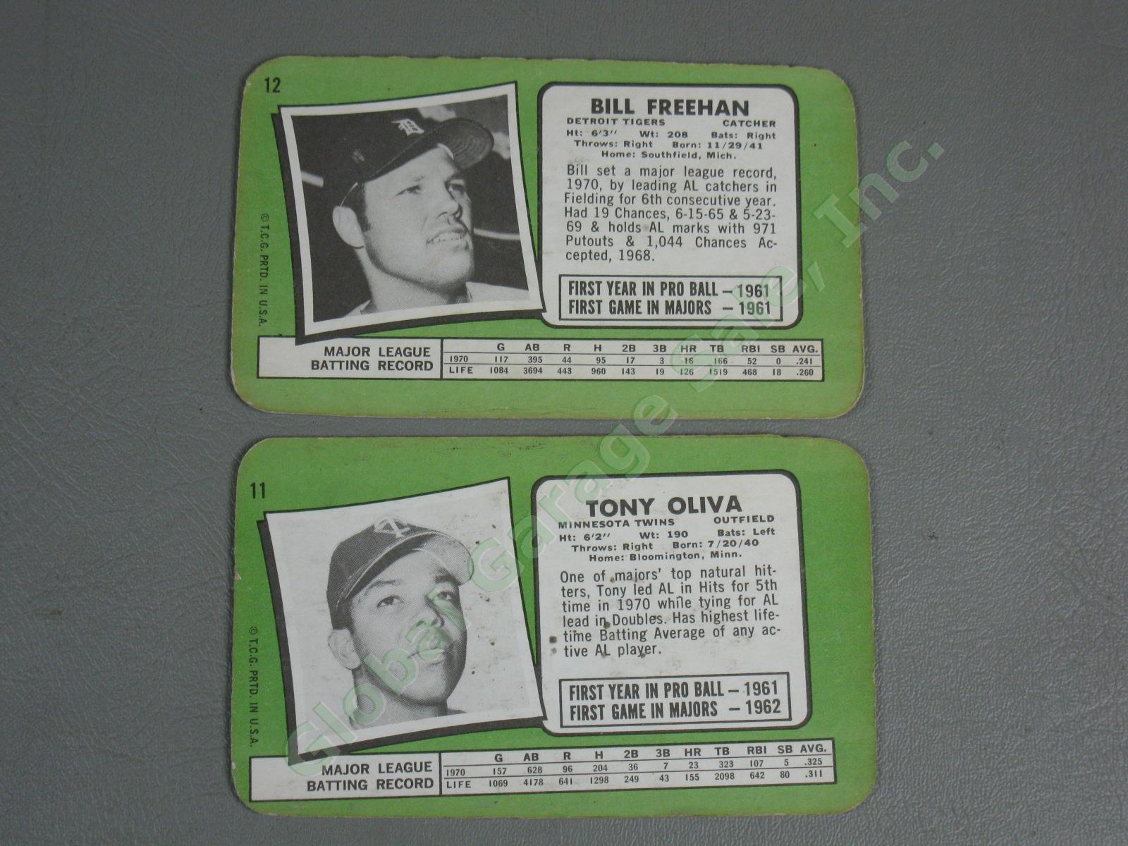 73 Vtg 1970 1971 Topps Super Large Baseball Cards Lot Willie Mays Hank Aaron Yaz 8