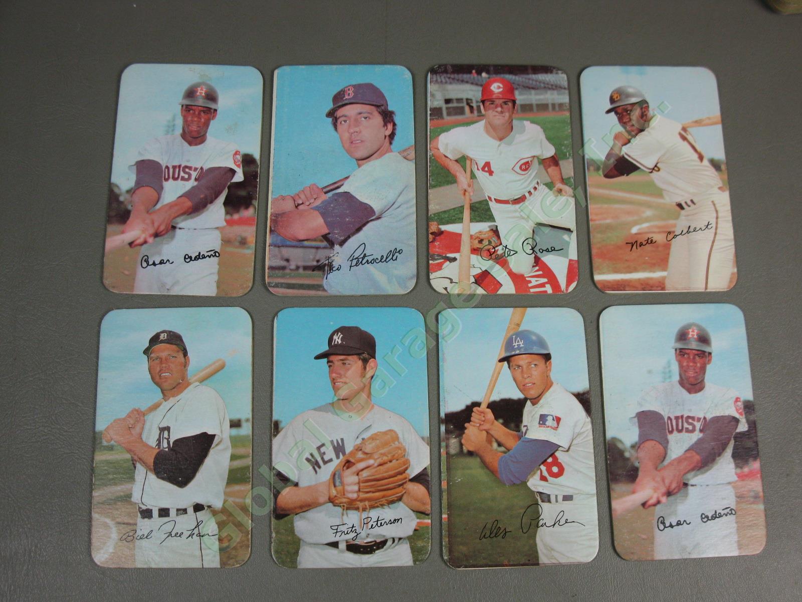 73 Vtg 1970 1971 Topps Super Large Baseball Cards Lot Willie Mays Hank Aaron Yaz 9