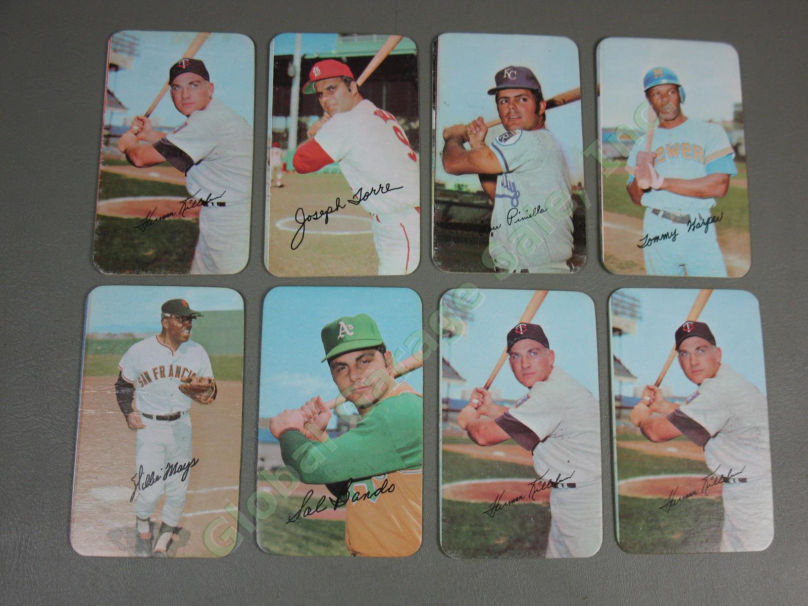 73 Vtg 1970 1971 Topps Super Large Baseball Cards Lot Willie Mays Hank Aaron Yaz 18