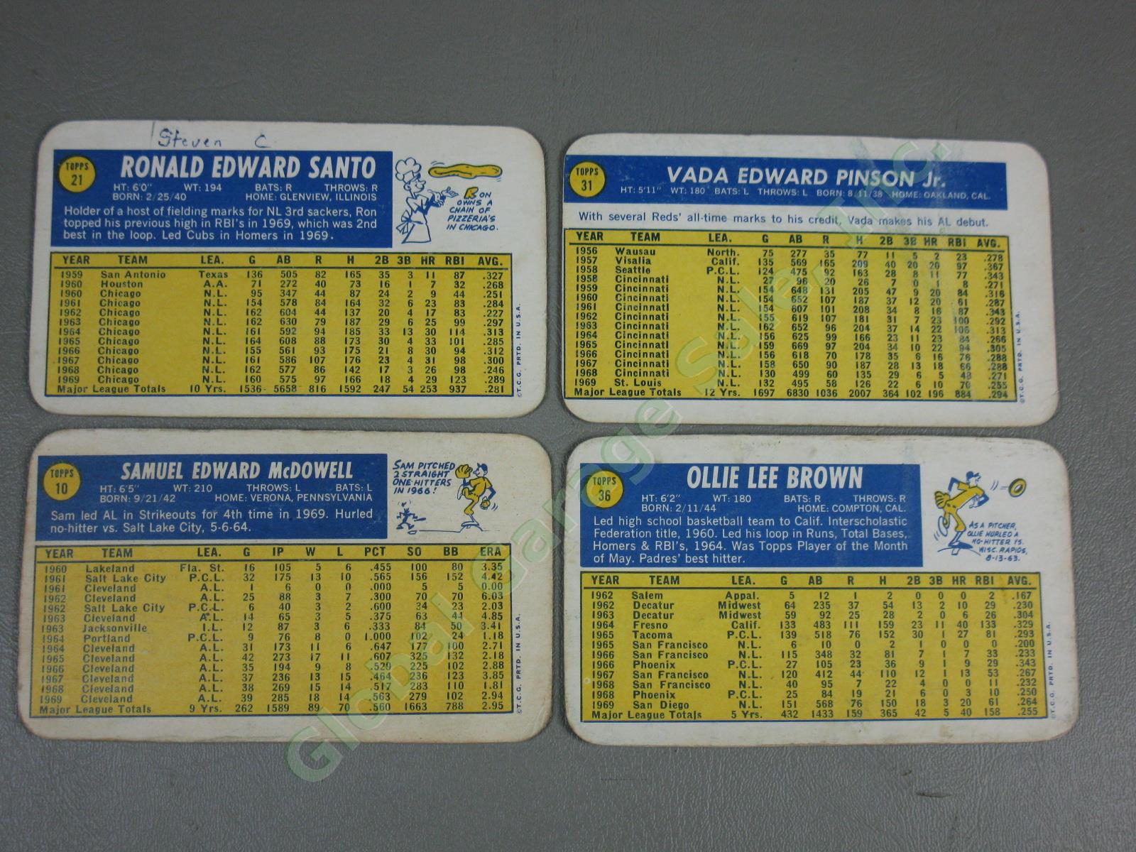 73 Vtg 1970 1971 Topps Super Large Baseball Cards Lot Willie Mays Hank Aaron Yaz 21