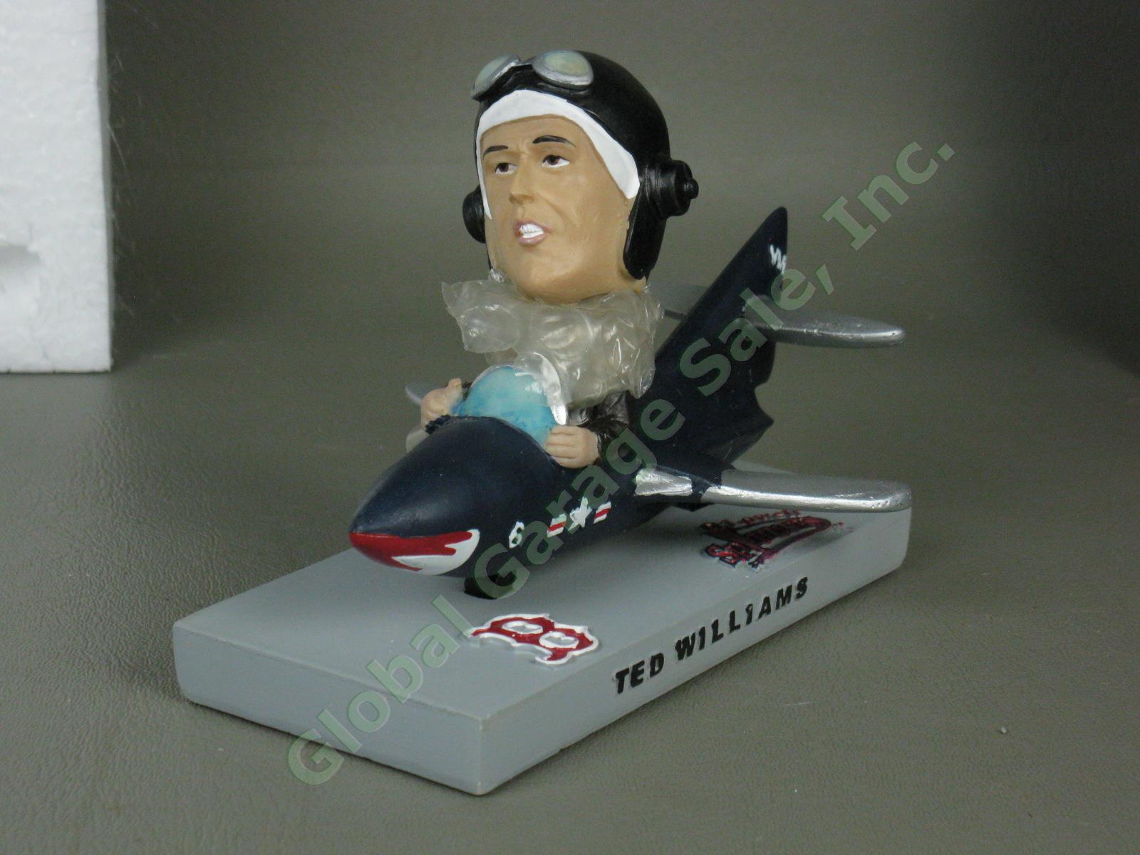 Rare NIB Ted Williams Lowell Spinners Red Sox WWII Jet Pilot Bobblehead 7/1/2008 2