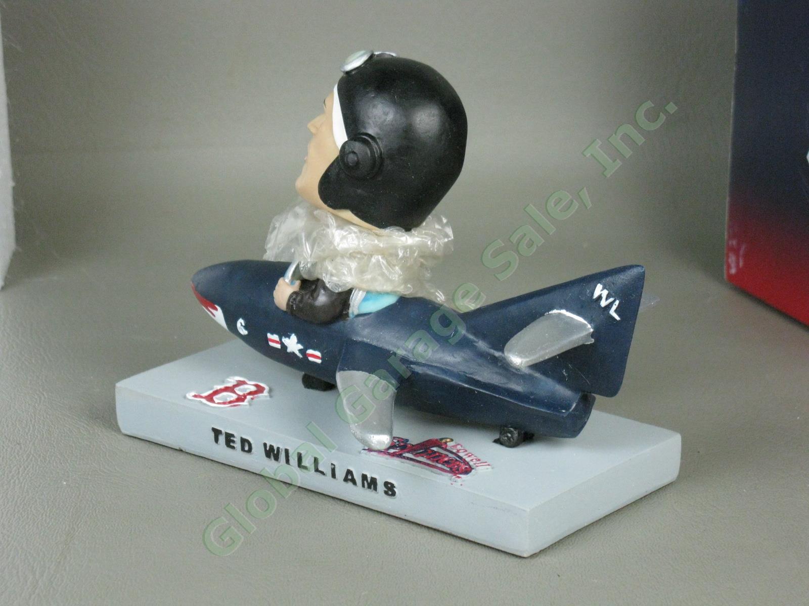 Rare NIB Ted Williams Lowell Spinners Red Sox WWII Jet Pilot Bobblehead 7/1/2008 5