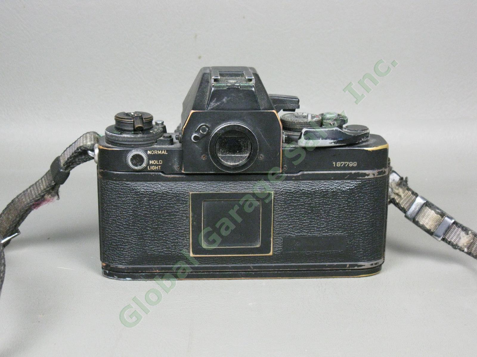 Vtg 1970s Canon F-1 35mm SLR Film Camera FD 35-105mm 1:3.5-4.5 Zoom Lens As-Is 2