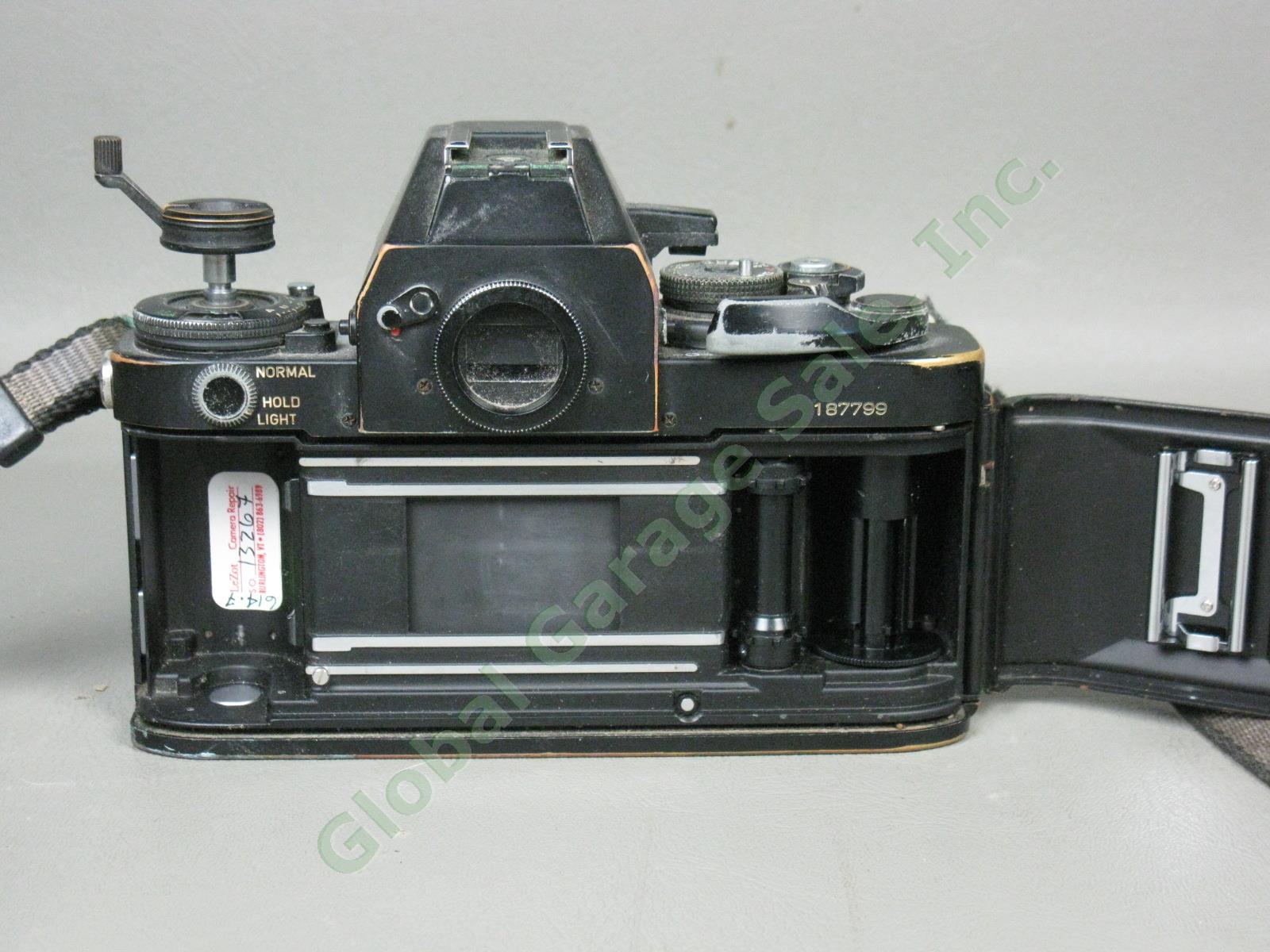 Vtg 1970s Canon F-1 35mm SLR Film Camera FD 35-105mm 1:3.5-4.5 Zoom Lens As-Is 7