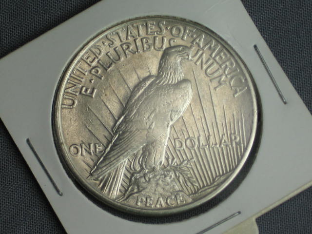 Rare 1921 P Silver Peace Dollar High Relief Coin NR 2