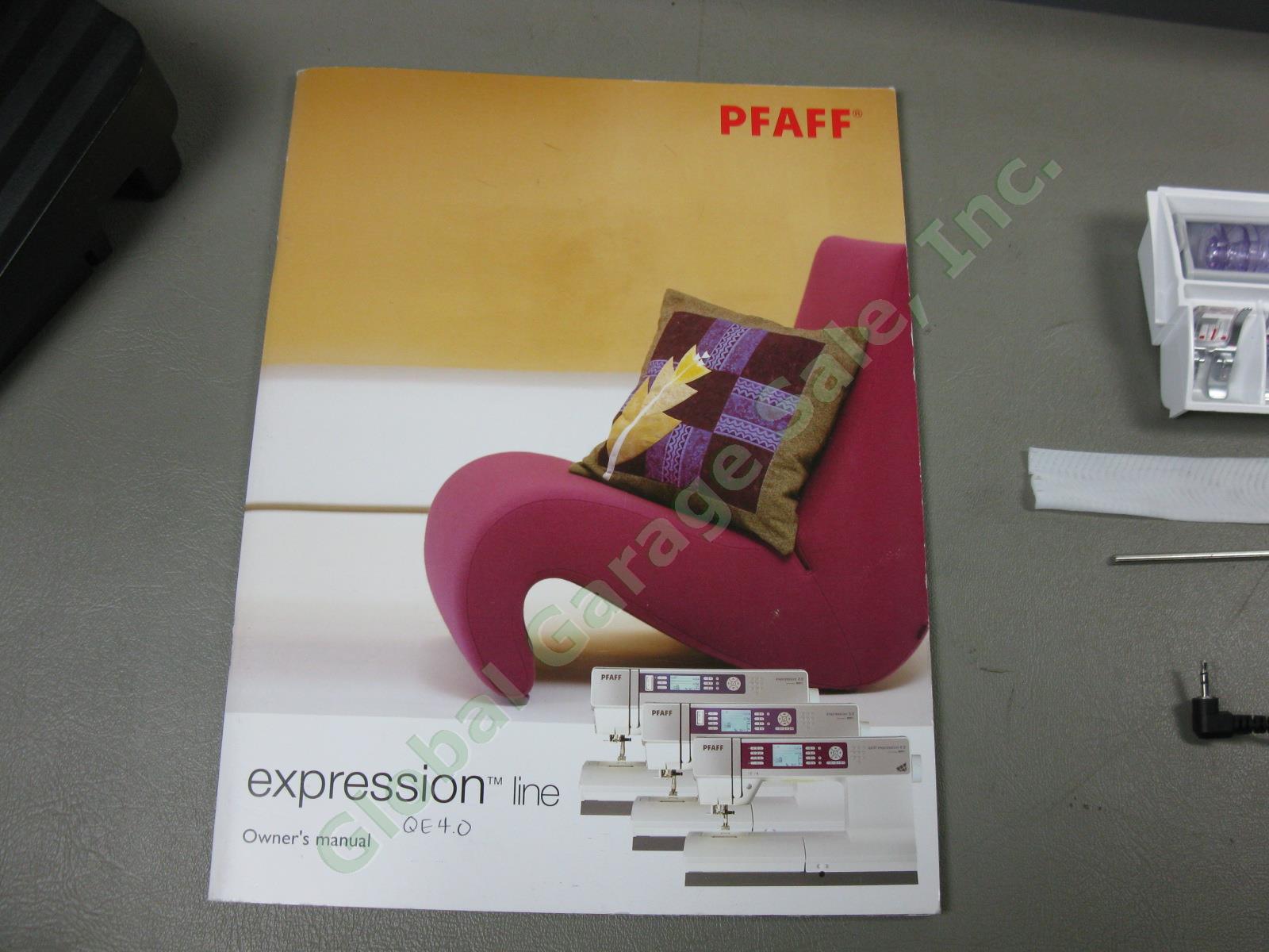Pfaff Quilt Expression 4.0 Sewing Machine One Owner! Just Serviced! No Reserve! 13