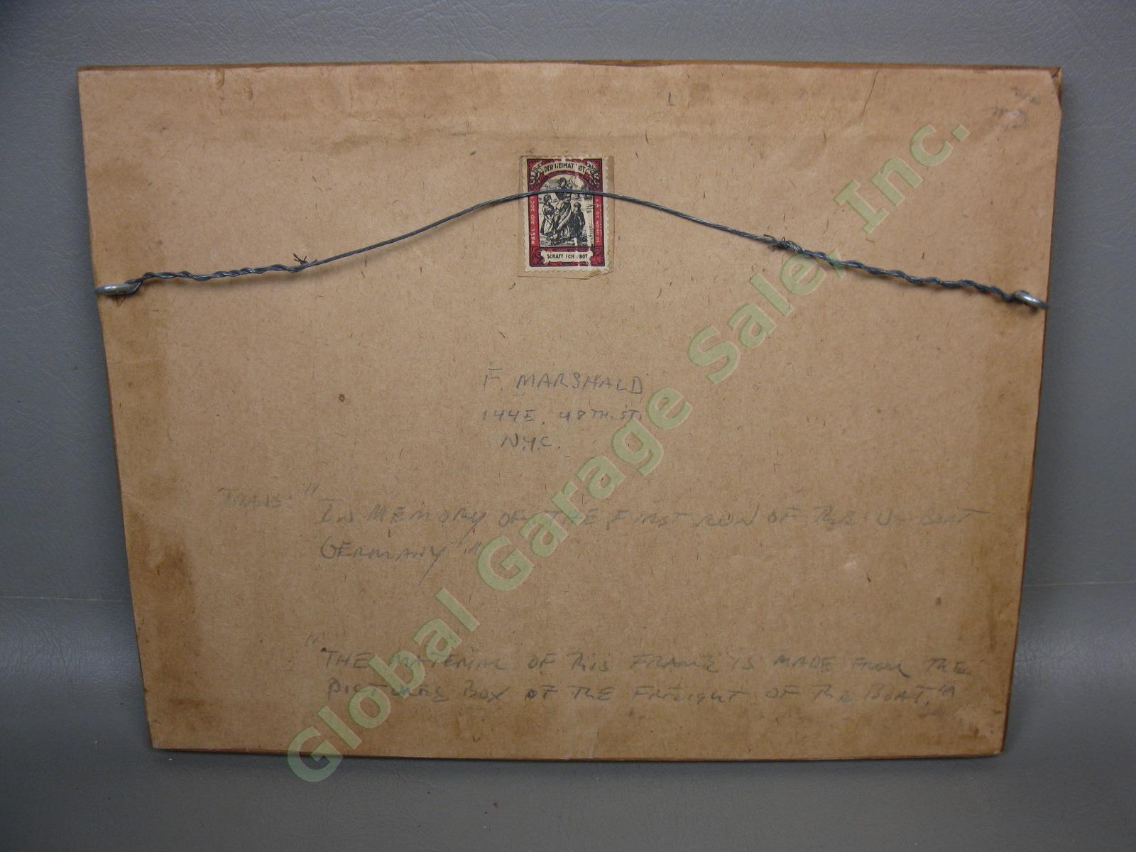 WWI 1916 Voyages Of The Deutschland German Submarine U Boat Book Postcard ++ Lot 3