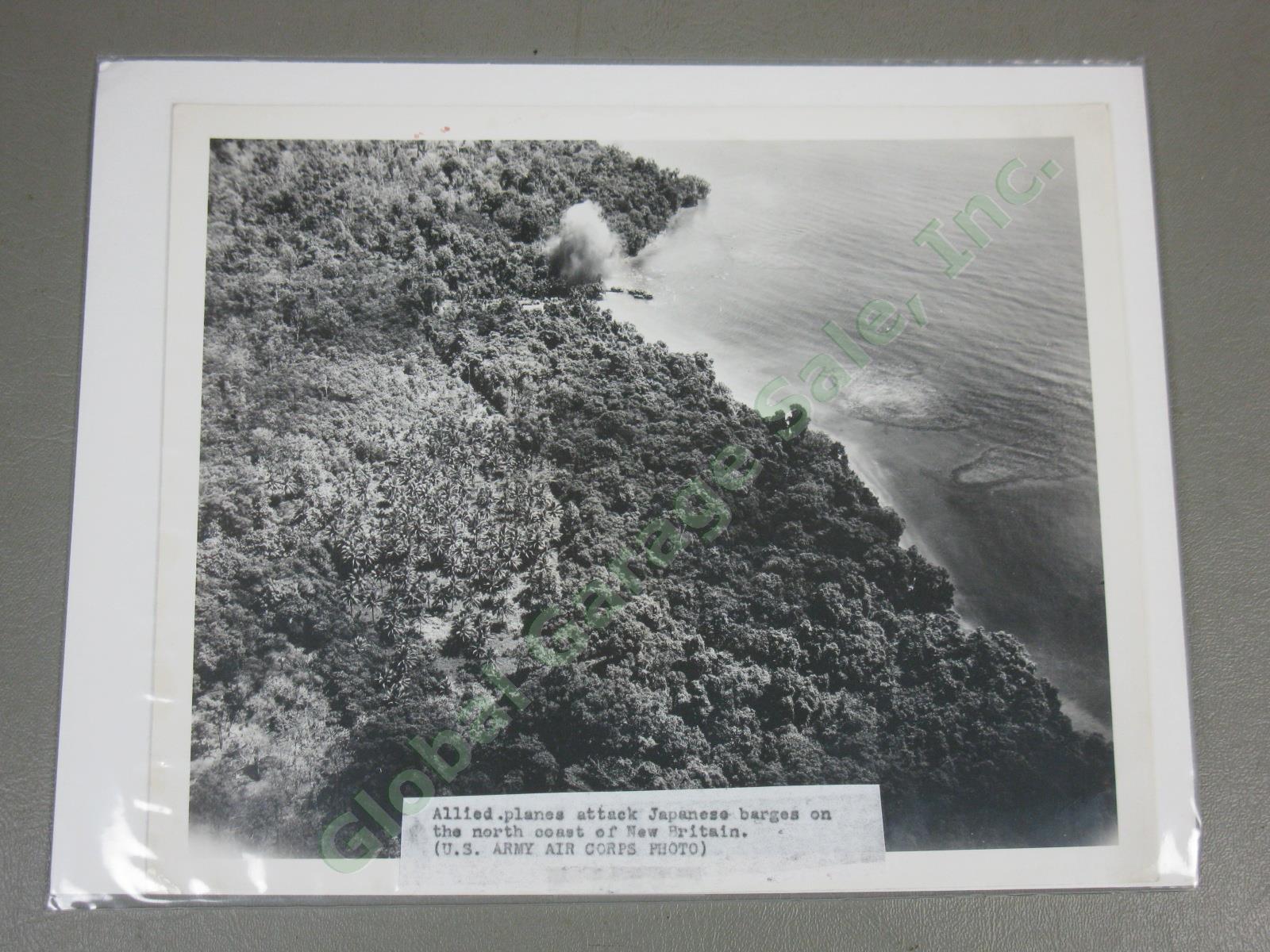45 WWII US Army Air Force Press Photo Lot Pacific Theater General MacArthur B-25 18