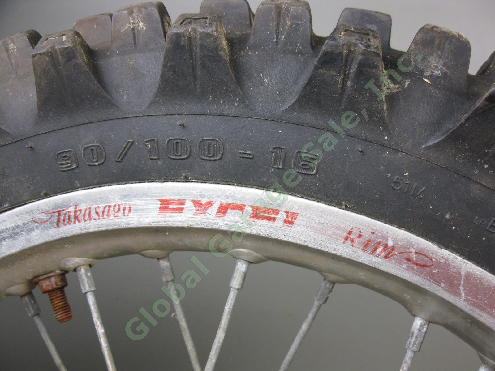 Talon Excel Takasago YZ85 16x1.85 Rear Wheel Rim Michelin Starcross 90/100 Tire 5