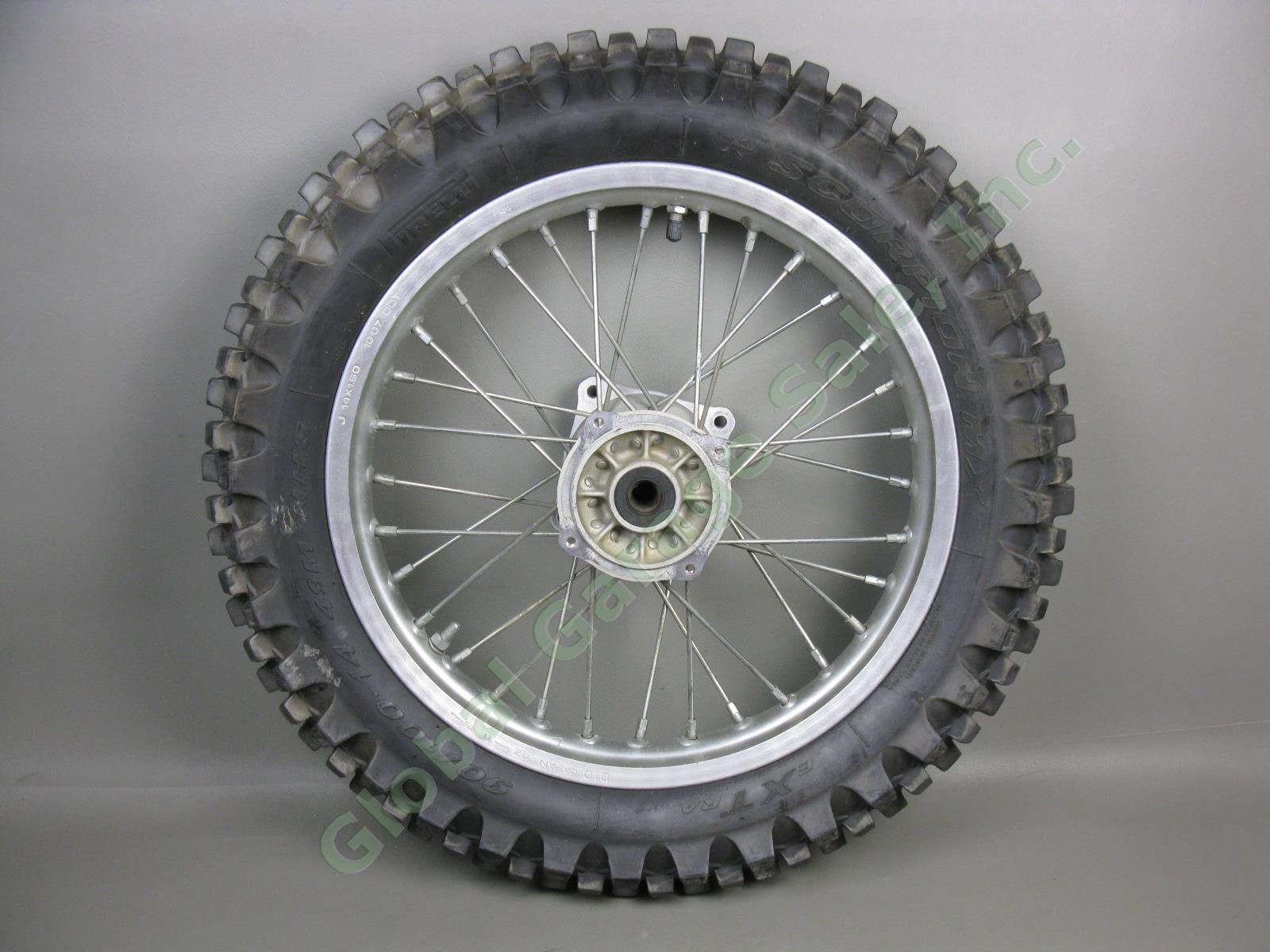 D.I.D DID J 14x1.60 YZ85 Rear Wheel Rim Pirelli Scorpion MX eXTra 90/100-14 Tire
