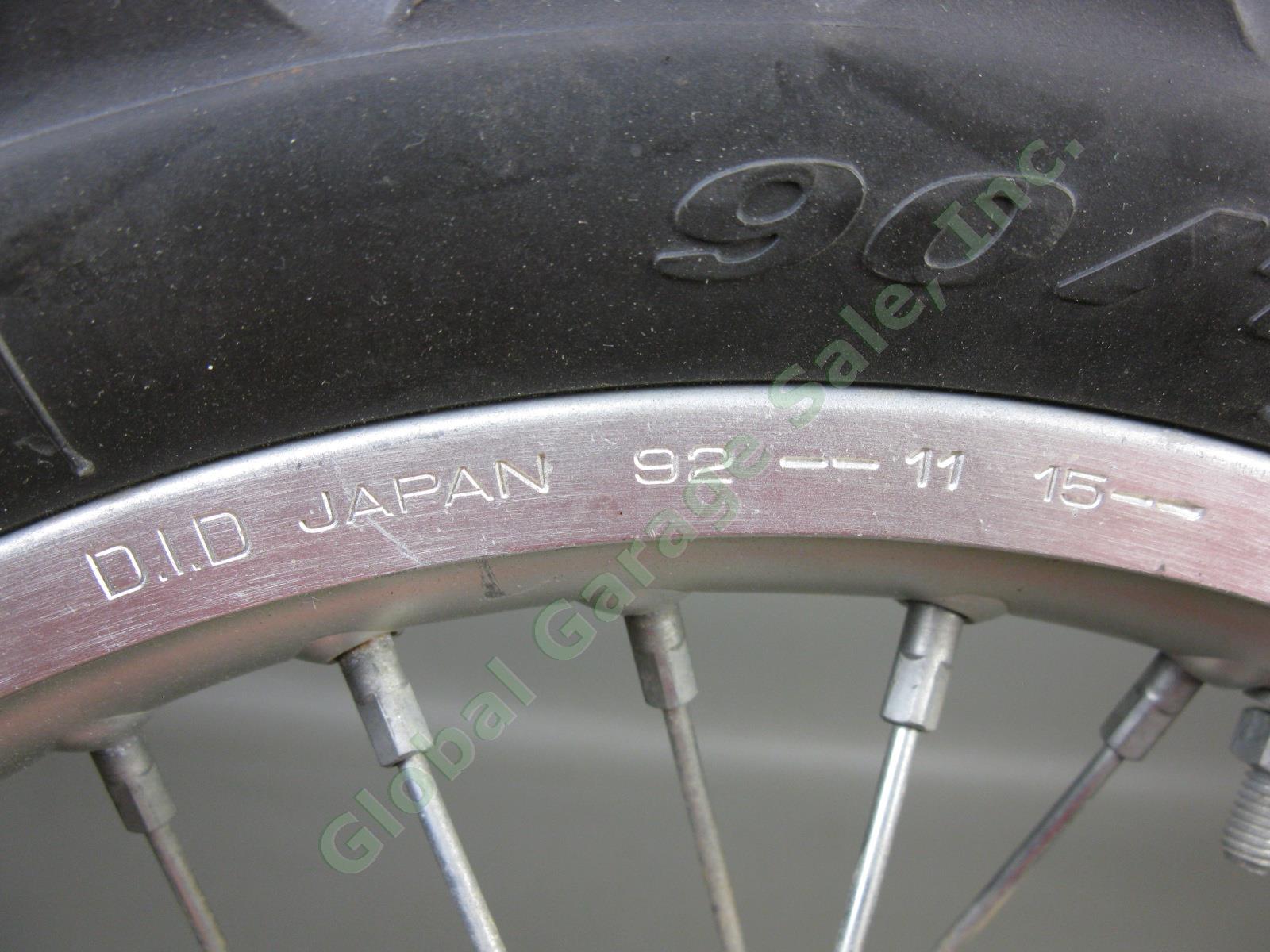 D.I.D DID J 14x1.60 YZ85 Rear Wheel Rim Pirelli Scorpion MX eXTra 90/100-14 Tire 8