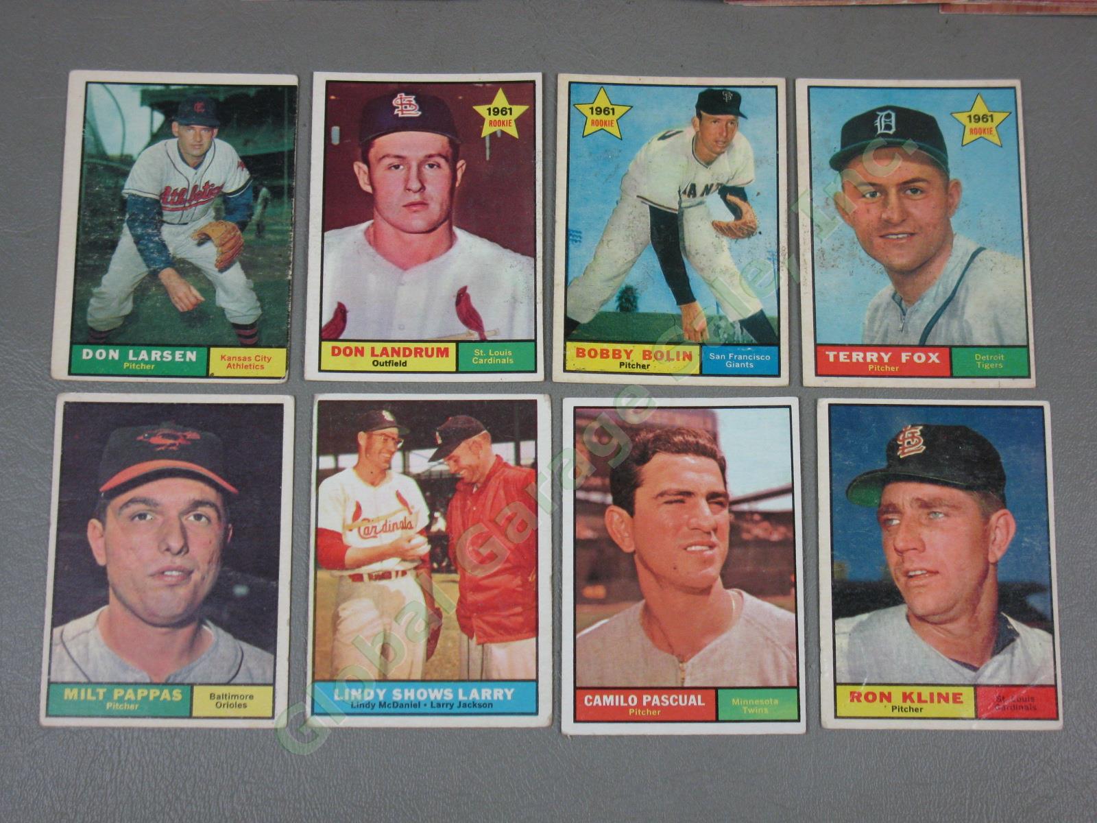 260 Vtg 1960s 1961-64 Topps Baseball Cards Lot Whitey Ford Jim Bunning Rookies + 2