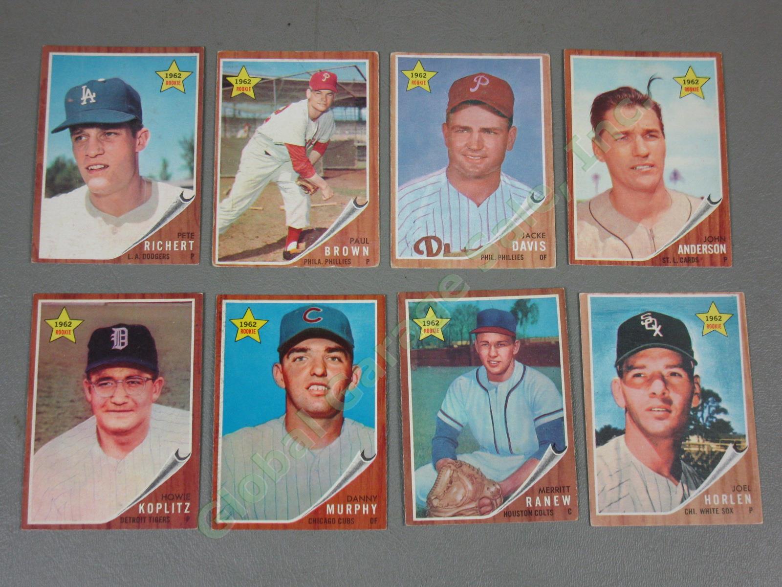260 Vtg 1960s 1961-64 Topps Baseball Cards Lot Whitey Ford Jim Bunning Rookies + 3