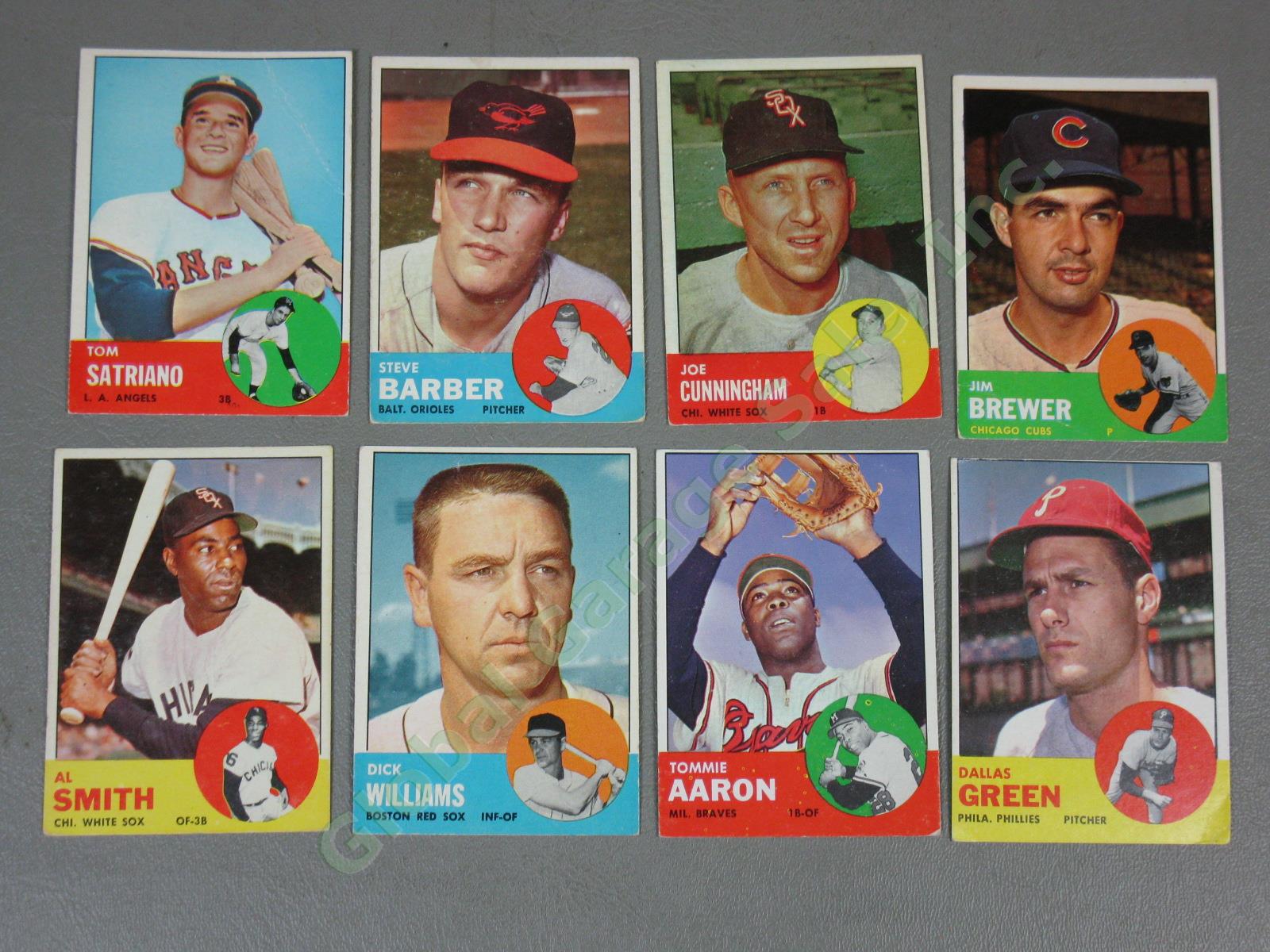 260 Vtg 1960s 1961-64 Topps Baseball Cards Lot Whitey Ford Jim Bunning Rookies + 7