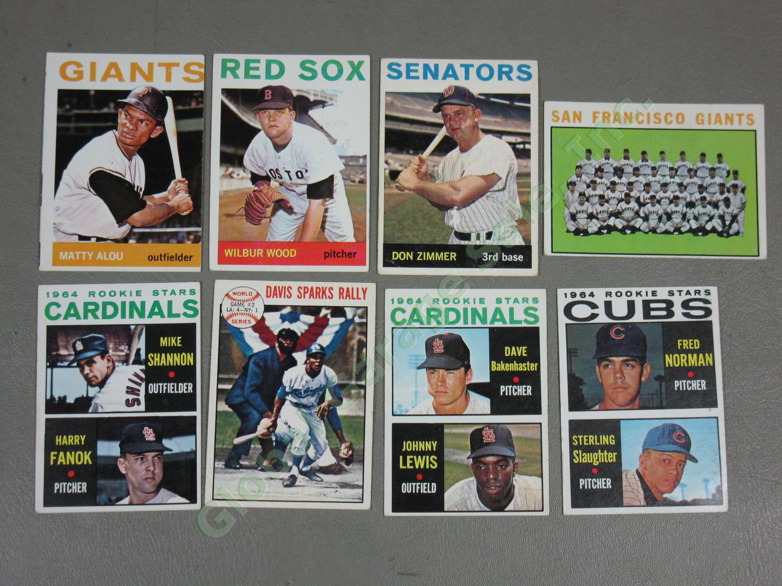 260 Vtg 1960s 1961-64 Topps Baseball Cards Lot Whitey Ford Jim Bunning Rookies + 9