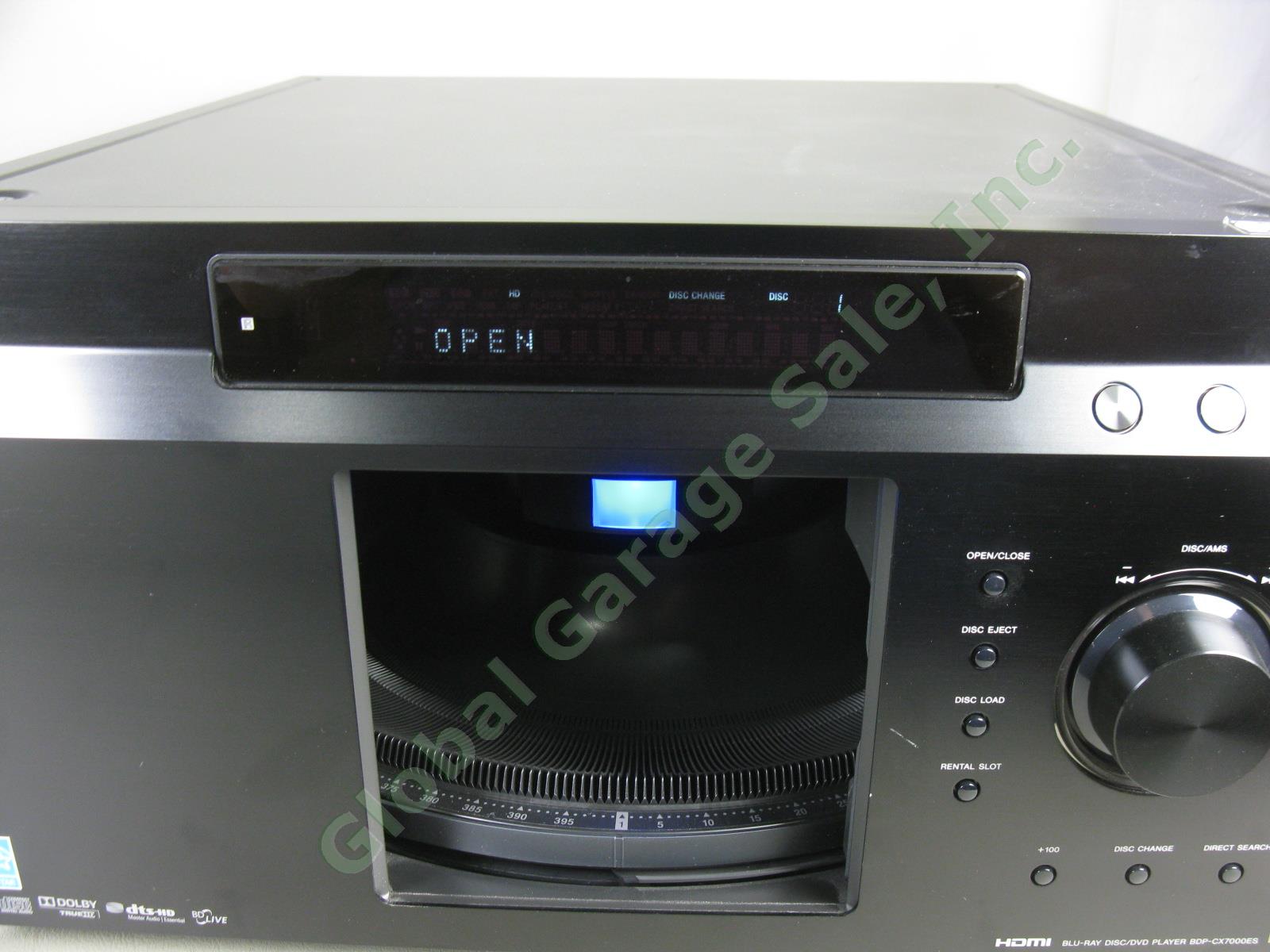 Sony 400-Disc Blu-Ray DVD CD Mega Changer Player HDMI BDP-CX7000ES Tested EUC!!! 4