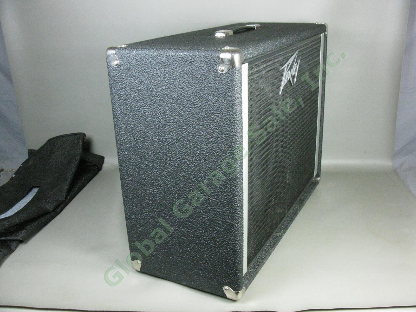 Vtg 1980s Peavey 212 SX Enclosure 2x12" Guitar Amp Speaker Cabinet One Owner 1