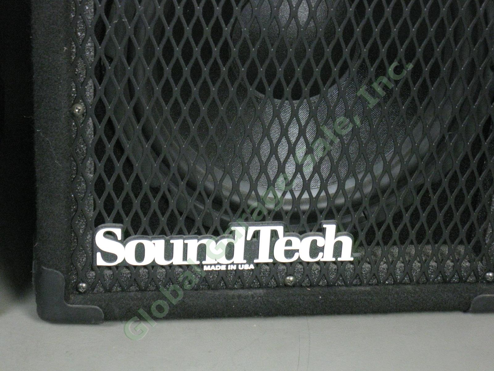 2 Soundtech Model B2X 12" PA Monitor Speakers 110 Watts RMS 1