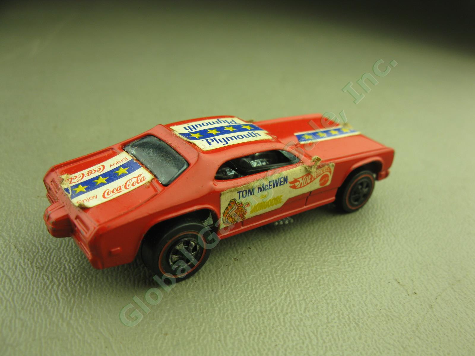 Vtg 1969 Mattel Hot Wheels Redline Mongoose & Snake Funny Car Drag Race Set 6438 9