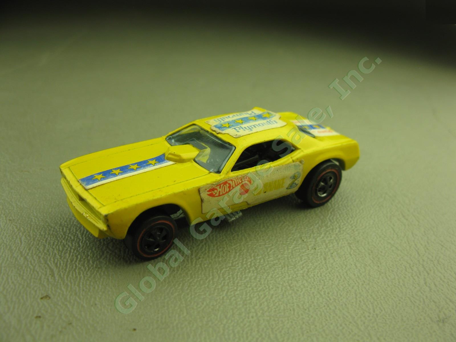 Vtg 1969 Mattel Hot Wheels Redline Mongoose & Snake Funny Car Drag Race Set 6438 11